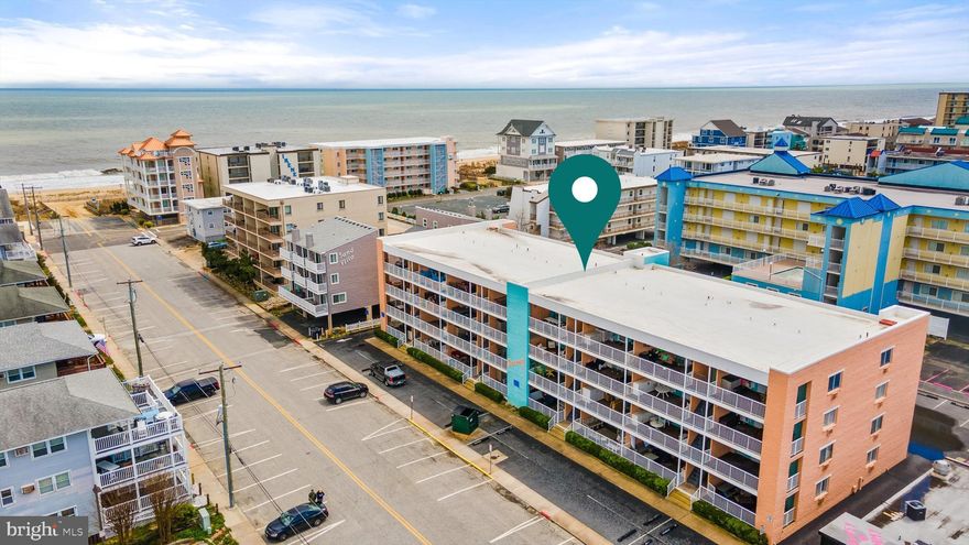 Welcome to your new fully furnished and turnkey 3 bedroom ocean block condo in North OC. Yes, you do get a glimpse of the ocean from your large balcony and its an easy trek down the sidewalk to the beach! The primary bedroom has its own separate entrance/exit not far from the elevator making it convenient. The condo unit has a nice open floor plan in the living area that flows into the beautifully decorated kitchen. Many updates have been done over the last couple of years including a new water heater, 4 A/C wall units, dishwasher, refrigerator, sleeper sofa and love seat.   Severn 1 is a well maintained building with an easy access ramp to the elevator on the ground floor.  Plenty of owner parking in the back of the building. Park your car and leave it as you can walk to many great restaurants like the Vista Rooftop Restaurant and Sushi Cafe.   Rare opportunity to find a 3 bedroom at a great price point like this and excellent vacation rental potential so grab this one before its gone and start making your forever memories here at the beach!
