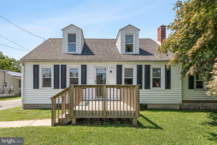 This lovely Cape Cod provides lots of room in a convenient location.  Located in Elkton on a nicely sized, flat, clear lot, this Cape presents lots of opportunities.  Enter into the large living room with up to date carpet and lots of light.  The living room is flanked by a large, bright utility room and opens into the large, eat-in-kitchen with granite counter tops, island, tile backsplash and laminate floors.  The first floor features two nicely sized bedrooms and an updated full bath.  Upstairs are two additional nicely sized bedrooms and a walk-in closet.  The upstairs, walk-in closet was once a bathroom and could be converted back, if desired.  The full basement features a full sized access door with exterior staircase and plenty of head room.  Many updates have been made by the current owner.  The transferable roof warranty and other warranties will be made available to the buyer.   This home presents great potential for some lucky buyer!