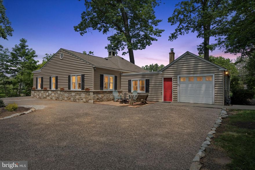 A Unique, hidden gem in Glenside that offers the best of both worlds- a private and isolated property tucked near the Edgehill Woods, yet still part of one of the areas most sought after neighborhoods. Enjoy the ease of one floor living in this well maintained rancher. Enter the home to an open concept living room/dining room beaming with natural light and beautiful hardwood floors. All three bedrooms have large closets. Eat in kitchen with plenty of cabinet space. Updated bathroom. The bonus room is perfect for a home office, playroom, or bar. Ample storage including an oversized one car garage, a spacious attached shed, and a large attic. Updates include new AC(2023), garage and bonus room(2020), siding, gutters, and shutters(2021). Oversized driveway with plenty of parking. Walking distance to Keswick Village, schools, and public transportation. Book your showings today!