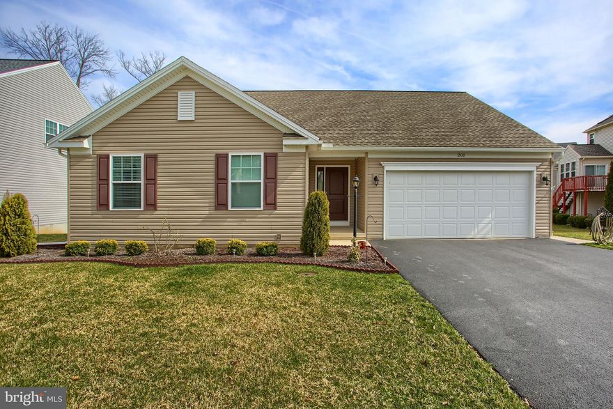 Exceptional value!  Why wait for one to be built when this home is move in ready! Walk in an instantly notice the large open living room, continue to the dining area with and the kitchen. Master suite features large walk in closet, full bathroom with double vanity, walk in shower and extra-large linen closet. There are two other bedrooms and a full bath. There is a laundry room off the kitchen. Full basement and 2 car garage makes for plenty of storage. As an added bonus to this already great home, there is a deck, great for picnics, watching the birds or just reading a book. Make this your home today!