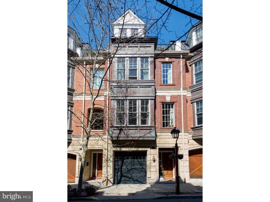 Welcome to 227 Gaskill Street in Liberty Court - a very quiet and private street located next to historic Head House Square in Society Hill.  This elegant 4-story town home features 4 bedrooms, 3 full sized bathrooms, 2 powder rooms, 10 ft ceilings, and hardwood floors throughout.  The FIRST FLOOR has 1-car garage parking, powder room, a family room/play room/den with gas fireplace and private patio.  This floor also has ample closet space for coats and storage.  The heart of the home is on the SECOND FLOOR with a beautifully appointed Chef's Kitchen complete with Viking appliance, granite countertops, wine fridge and an extra freezer.  Off the kitchen is a small deck - easily accessible to put a grill on! There is a perfectly appointed powder room off the kitchen as well as an oversized pantry.  The open living room (with built in bookshelves) boasts an abundant amount of sunlight throughout the day.  Step up to the THIRD FLOOR where you will find the oversized master bedroom with en suite marble bathroom featuring double sinks and a glass enclosed shower.  The side by side washer and dryer are also located on this floor in addition to another bedroom with marble bathroom with a tub and custom closet. The FOURTH FLOOR boasts two more bedrooms and an additional 3rd marble bathroom with tub.  Two smaller decks are also located on this floor.  The home also has an security system, intercom system, recessed lighting throughout, 2-zoned HVAC, custom plantation shutters and more.  An amazing location in the heart of beautiful Historic Society Hill and just steps away from restaurants, movie theaters, cafes, the farmers market and easily accessible to the bridges. "Tax Abatement expires in 2016."