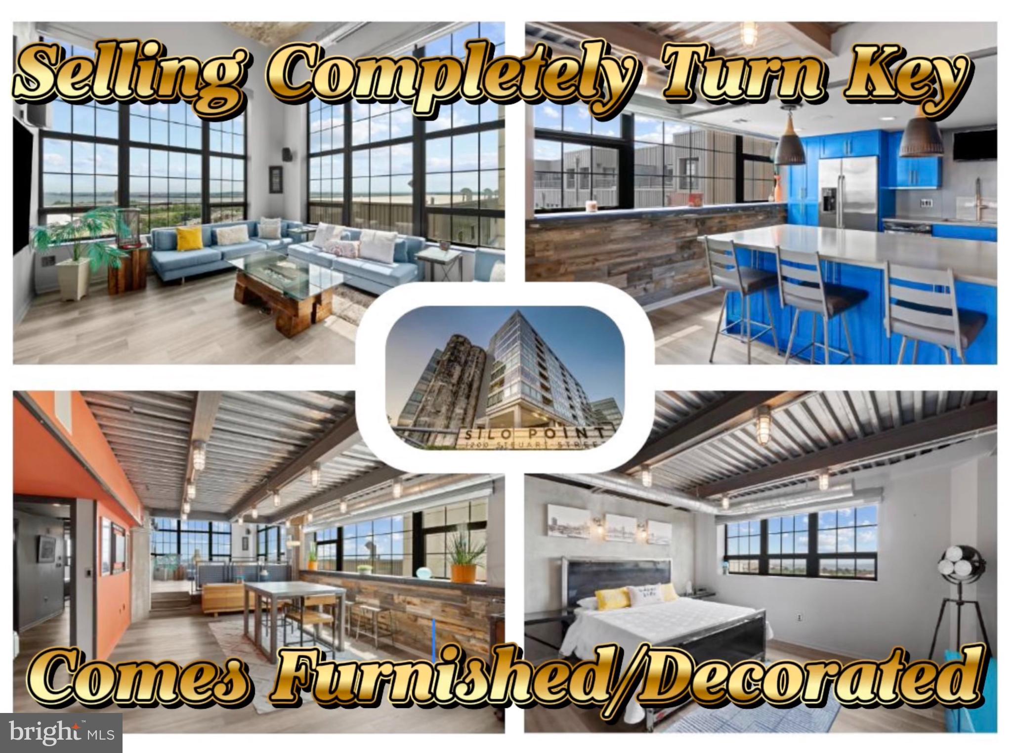 Discover the pinnacle of urban elegance in this extraordinary 3-bedroom, 3.5-bath FULLY FURNISHED WATER VIEW condominium nestled within Baltimore's iconic Silo Point!...A masterful transformation of a 1920s grain elevator into a beacon of modern luxury, where industrial heritage whispers tales of the past amid sleek, contemporary splendor. Step into a breathtaking two-story elevated living room (the only one in the entire building) offering panoramic views of the Patapsco River and the majestic Key Bridge by day, while evenings unveil the mesmerizing glow of the Under Armour Campus below.
This turn-key residence, invites you into a realm of refined comfort: a gourmet kitchen with custom bklue shaker cabinets, stainless steel appliances and polished concrete counters that shine alongside a formal dining area perfect for intimate gatherings. Each of the three spacious bedrooms boasts its own en-suite bath for ultimate privacy, while the main living area is complemented by powder room and in-suite laundry for effortless living, while the bonus loft style family room offers a personal retreat from the main floor. Every high-end custom furnishing, fixture, automated rolling blinds and state-of-the-art A/V equipment conveys, ensuring you step into a life of immediate indulgence—no detail overlooked, no dream deferred.
Beyond your threshold, Silo Point envelops you with unparalleled amenities that elevate daily life to extraordinary: a 24/7 concierge and onsite Charm City Concierge attend to your every need, while the Catacombs fitness center with yoga studio, game room, private massage room, library, media room, and conference spaces foster wellness and connection. Ascend to the 19th-floor Sky Lounge for panoramic harbor and city vistas that stir the soul, or unwind in the landscaped courtyard and designated pet area. Secure garage parking with 2 assigned spaces, Wi-Fi hotspots, onsite management, and a comprehensive security system provide peace of mind, all within walking distance of Latrobe Park, Fort McHenry, vibrant restaurants, supermarkets, and the Inner Harbor's allure. Commuters rejoice with seamless access to I-95, I-295, I-395, BWI Airport, Water Taxi, and Charm City Circulator—positioning you at the heart of Baltimore's dynamic energy yet worlds away in tranquility. (View a virtual tour of Silo Point @ SiloPoint . Com !
This is more than a home; it's an invitation to embrace a legacy of sophistication, where history's echoes harmonize with your future aspirations. Don't just envision it—experience the magic firsthand. Schedule your private tour today and let Unit 1119 capture your heart forever.