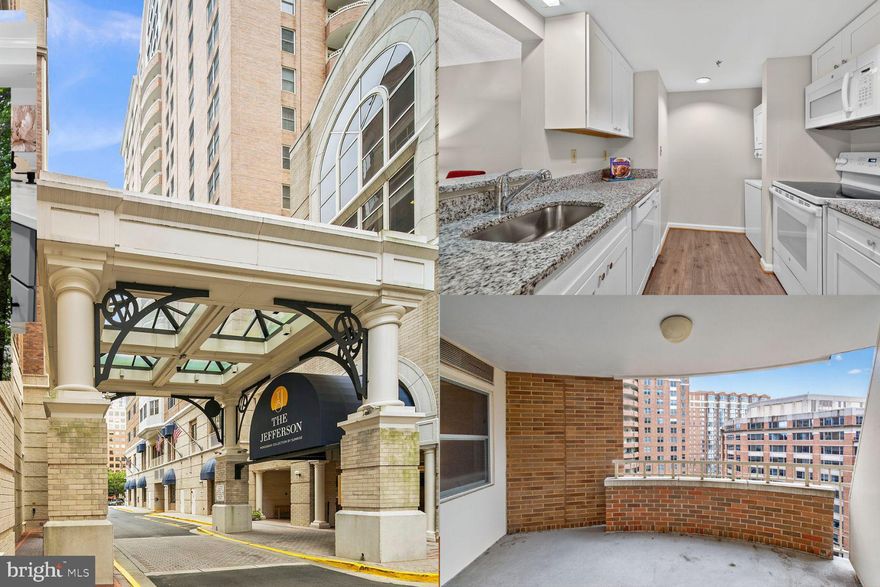 The Jefferson a Monogram Collection property from Sunrise Senior Living) was proudly voted "Best Senior Living Community" by Arlington Magazine readers in the 2023 "Best of Arlington" survey. The Jefferson, which is an independent and active senior community, is located in the heart of Arlington's Ballston neighborhood. When you arrive, you will feel like you have entered a luxury hotel. The Jefferson boasts in-house dining, housekeeping, transportation, pool/spa, fitness room, and other generous amenities in an urban setting with a walkability score of 97. The Jefferson is a 55+ community with a non-optional monthly fee that includes all amenities. The monthly fee for this unit is $4105.00/month plus a condo fee of $265.00/month. Enjoy your own piece of the Ballston skyline with this condominium which is the Sherman floor plan offering 1 bedroom, 1 bath. Beautiful 11th-story views.