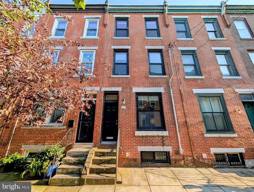 Fully renovated, a beautiful two bedroom, one bath home in the heart of the Passyunk Square neighborhood. Three floors of living space, plus an extra-large city yard and a full basement with washer and dryer. With a 97 Walkscore this home is super convenient and just a few blocks to everything including the Broad Street line, award winning restaurants, bars, bakeries, supermarkets, banks, drugstores, Passyunk Avenue, the Italian Market and more. Enjoy the European kitchen with flush set graphite color cabinets and high-end appliances including a built-in custom cabinet Liebherr refrigerator, and custom built-in Bosh dishwasher. The kitchen has a seamless flow to the living room area at the front of the house with a large front window. From the kitchen, there is also the full light from a sliding glass door that opens to the oversized private yard. On the 2nd floor there is a nice bedroom and a pristine gray and marble tiled bathroom. The bath includes a double sink vanity with drawers large enough to fit all of your products, a beautiful glass walk in with a rainfall shower as well as a European style hand-held shower unit with built in shelves. For maximum comfort, a water closet houses the remainder of the bathroom pieces. On the 3rd floor is the main bedroom running the length of the home. The home includes central air and heating, Washer and Dryer, utility sink in basement, streamlined window treatments, LED dimmer switch lighting throughout, exterior lighting and exterior faucets in the front and in the patio, and exterior electrical outlets. Water and gas included in rent. NO PETS PERMITTED.