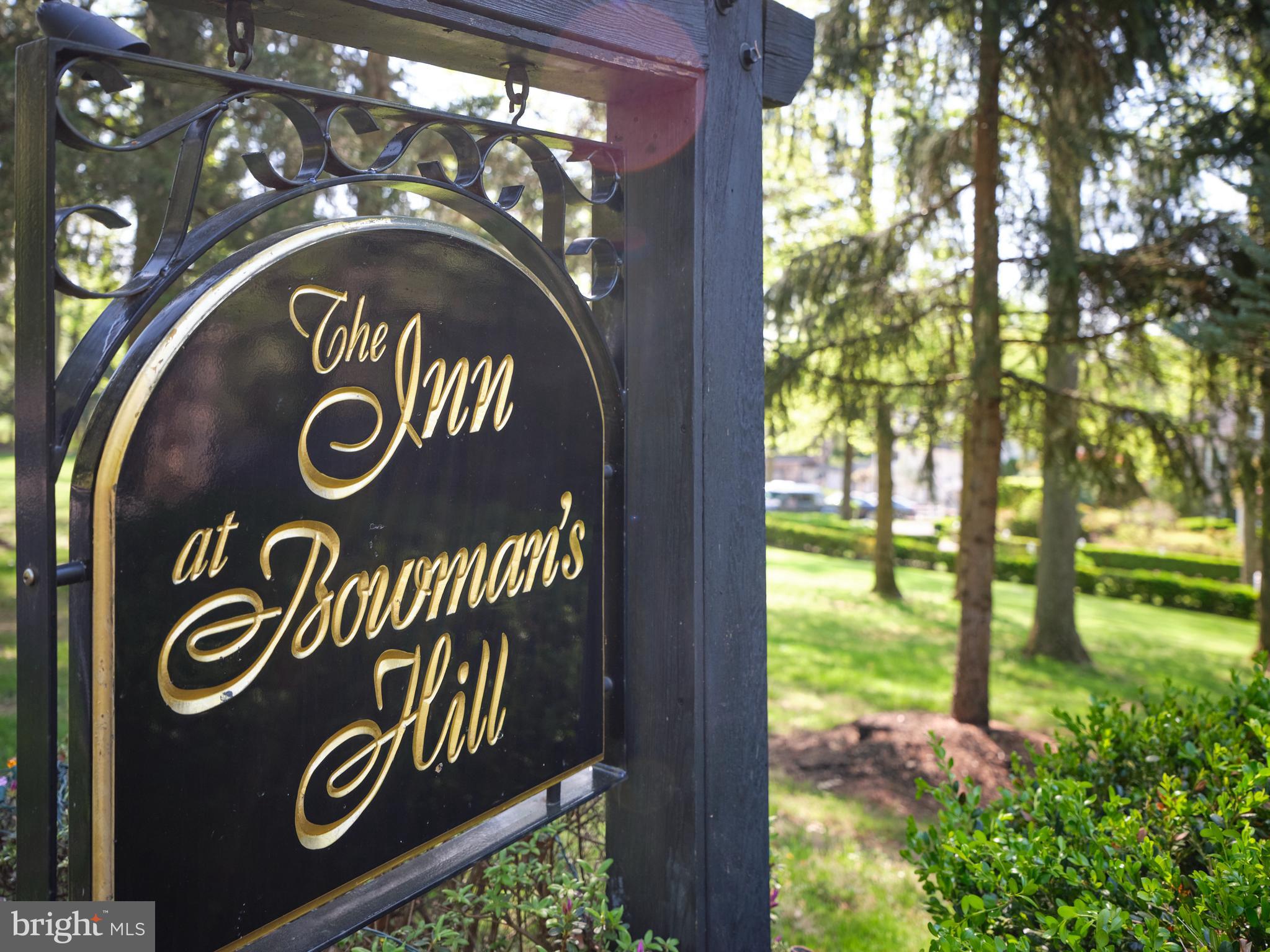 The Inn at Bowman's Hill is a nationally acclaimed, award-winning retreat in New Hope, Pennsylvania. Experience the ultimate luxurious romantic getaway at the five-acre gated estate. The Inn is like a year round mini-resort, an exceptional property that has been the recipient of the AAA-Four Diamond Award every year since it's inception over 20 years ago, making it a true testament of excellence, quality and service on a superior level. The Inn has also been named in the Top 10 Most Romantic Bed & Breakfasts in the Nation by five different organizations including Forbes Traveler and Trip Advisor. The Inn has four elegant suites, and four guest rooms. Each room has their own fireplace, many rooms have steam showers & heated jacuzzi tubs. Multiple private balconies offer panoramic views of the pool and patio as well as a large pond with a fountain. Guests enjoy homemade breakfast in a glass sunlit conservatory overlooking secret gardens, gorgeous terraces, a heated pool, and hot tub. A paved motor court leads to a detached Carriage House where you will find four luxurious en suite bedrooms and a massive third floor conference room with guest bath. There are 5 garages in total. Special features of the property include distributed audio, a property-wide irrigation system, automatic entry gates with intercom as well as a sophisticated security and monitoring system linked to a central station. The Inn at Bowman's Hill is a spectacular turn-key property with significant upside occupancy potential as an Inn. One can also envision other commercial uses, for example as a health & wellness retreat, a corporate training center, meeting / event venue, family compound or single family residence. The property is located only two miles south of New Hope, PA, a niche destination town which is experiencing an immense influx of business growth and expansive development. Simply put, this is a high-end commercial operation in a coveted location with a thriving business.