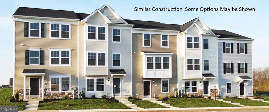 For comp purposes only. Dan Ryan Builders at Kensington Terrace York II end unit with 3BR, 2.5BA, finished lower level room, island kitchen with 42' upgrade cabinets.