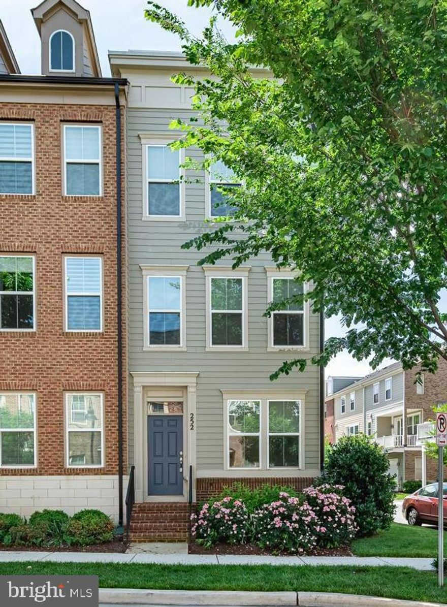 Beautiful,  four level, contemporary, end of group townhome in the sought after community of Crown Farm.  This property offers four bedrooms, four full baths and one half bath (powder room) that is on the main level.  Each bedroom is an ensuite with its' own private bath.   Convenient bedroom level laundry.  A  loft/bonus room on the 4th floor exits to a rooftop deck.  On the main level is the Kitchen with stainless appliances, and beautiful granite counters that overlooks the living/dining area.  This level boasts all hardwoods.  New neutral paint throughout the home.  There is also a deck off the kitchen and a one car attached garage that offers a rear entrance into the first level of the home.   No grass to cut; no snow to shovel.  Amazing location!!  Very convenient for commuting, close to the Metro, Route 270 and the ICC.   Easy ride to VA and Frederick.   Come see all Crown Farm has to offer, restaurants, shopping.  Pets allowed Case by Case.  $55 App Fee per adult, 18 and older.  Owner prefers a 24 month minimum Lease.  Available immediately.  Live, work and play here.   Come take a look; you could be home!!