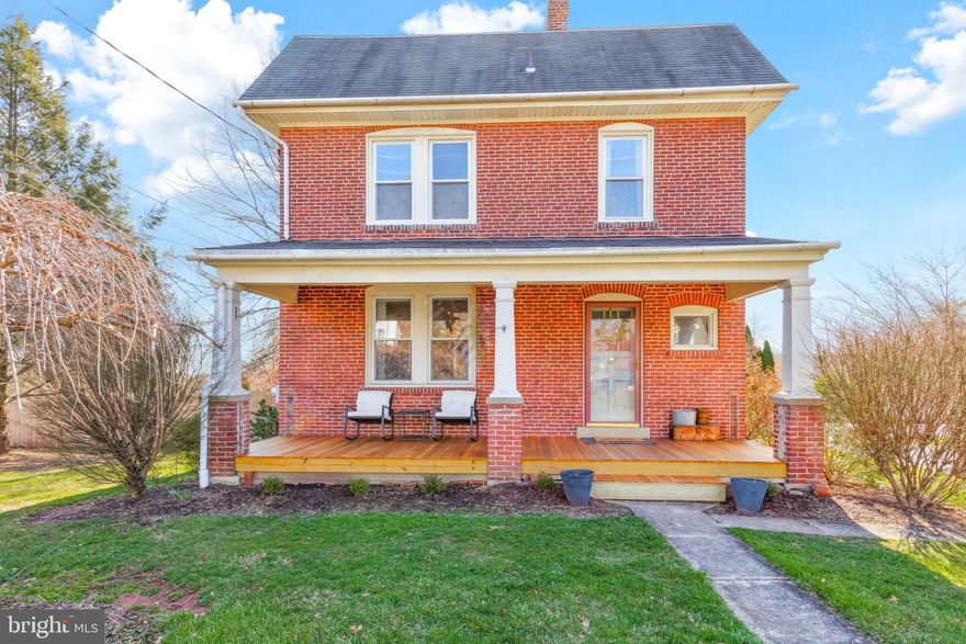 Welcome to a piece of history! This charismatic 100-year-old colonial home is a true gem.  Nestled on a sprawling 1.8-acre lot, this property is a sanctuary of tranquility with its newly fenced-in yard and a plethora of mature trees and shrubs, making it a haven for a variety of birds.
Step inside, and notice the newly finished staircase and hardwood floors throughout.  A cozy den leads you to open-concept living.   Perfect for entertaining, the main level's sun-drenched floor plan combines a generous dining space, a book nook sitting area, and a large kitchen with a spacious granite center island.  The kitchen window offers a picturesque view of the sunrise over the neighboring farm, creating a warm and inviting atmosphere year-round.  The lower level is a versatile space with a full bathroom, ideal for use as a bonus room or an in-law suite.
Upstairs you will find three nice size bedrooms and a full bathroom.  The current owners just finished a brand-new primary suite on the third floor, featuring a walk-in closet and primary bath with double sinks and a walk-in, tiled shower.
Additional bonus rooms, including one off the garage, provide extra spaces to hang out or for your hobbies.
The recently redone front porch with mahogany decking is the perfect spot to relax and have your morning coffee.  The spacious flat yard is a haven for various activities, from gardening to playing sports, and offers endless possibilities for outdoor enjoyment.
Parking is a breeze with a huge driveway, providing ample space for multiple vehicles. For those with a passion for mechanics or extra storage needs, the second set of garages is a fantastic addition. 
Both the house and the garages are billed separately for electricity through Peco, ensuring efficiency and flexibility in managing utility expenses between home and business.
Enjoy the convenience of walking to nearby restaurants, Ursinus College, and the Perkiomen Trail just down the street.
This property seamlessly blends the charm of the 1900s with modern comforts, making it a unique and delightful place to call home.