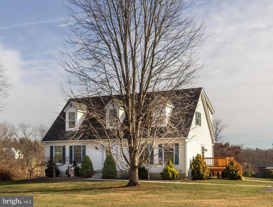 Nestled in the coveted My Lady's Manor horse country, this spacious Cape Cod-style home offers 5 bedrooms, 3 full baths, and an updated kitchen, all set on 2.43 level acres. Perfect for buyers who are seeking extra space, the home features beautiful hardwood floors and two upper-level master suites for added privacy. One bedroom on the main level, currently being used as a home office, and a second small bedroom, used by a mother-in-law, provide flexible living options. The third upper-level bedroom connects to one of the master suites, with additional hallway access, making it ideal for a nursery or additional guest space. Enjoy modern comforts with an oil-fired furnace and forced hot air heating. The huge, level yard offers plenty of space for outdoor activities and comes with a detached storage building previously used as a livestock shelter, providing endless possibilities. A long private paved driveway and wrap-around deck add to the appeal, offering serene outdoor living and ample parking. With no HOA, you’ll enjoy the freedom of country living while being just 10 minutes from I-83, in the Hereford School Zone, and close to shopping, churches, and community centers. This home combines classic charm, modern updates, and a prime location—don't miss the chance to make it yours!"