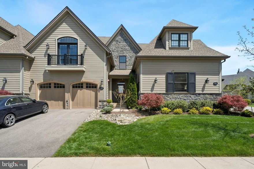 Beautiful Devon Model Carriage Home in The Reserve at Creekside!
Welcome to low-maintenance luxury living in this elegant 3-bedroom, 2.5-bath carriage home located in the highly sought-after Reserve at Creekside. Nestled minutes from Wissahickon Valley Park, Fort Washington Park, and several prestigious golf courses, this home offers both convenience and tranquility.
The main level features 9+ ft ceilings, upgraded hardwood flooring, and a formal dining room with a statement chandelier. The gourmet kitchen includes a spacious breakfast area with backyard views, a large center island with seating, and a walk-in pantry—ideal for entertaining. 
The open layout flows into a bright living room with a cozy corner fireplace and detailed white panel wainscoting. French doors lead to a private deck overlooking beautifully landscaped grounds and the community pool.
Upstairs, the primary suite offers two walk-in closets, a private balcony, and a spa-like en suite bath with dual vanities, soaking tub, and upgraded shower. Two additional bedrooms—one with a charming balconette—share a full hall bath. Each bedroom features generous closet space and abundant natural light.
Additional highlights include:
A large unfinished basement with ample storage. Two newer HVAC systems and condenser (replaced within the last 12–24 months). Resort-style amenities: 4,500 sq ft clubhouse, fitness center, and outdoor pool. HOA covers lawn care, common area maintenance, snow removal, and pool. Easy access to shopping, dining, the PA Turnpike, and Ft. Washington train station. Home is being sold unfurnished.