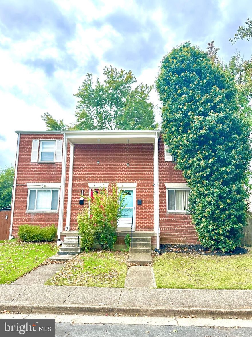 Lovely all brick duplex for rent. This adorable unit features hardwood floors, vintage wrought iron handrails, 3 bedrooms, 2.5 baths, a large eat-in kitchen, a finished basement with a full bathroom, large laundry room, brand new washer, and walk-out stairs to a very large backyard with a shed for extra storage. Conveniently located to shopping, dining, Van Dorn Metro, and major commuter routes such as 395 and 495. Pets are welcome on a case by case basis.
