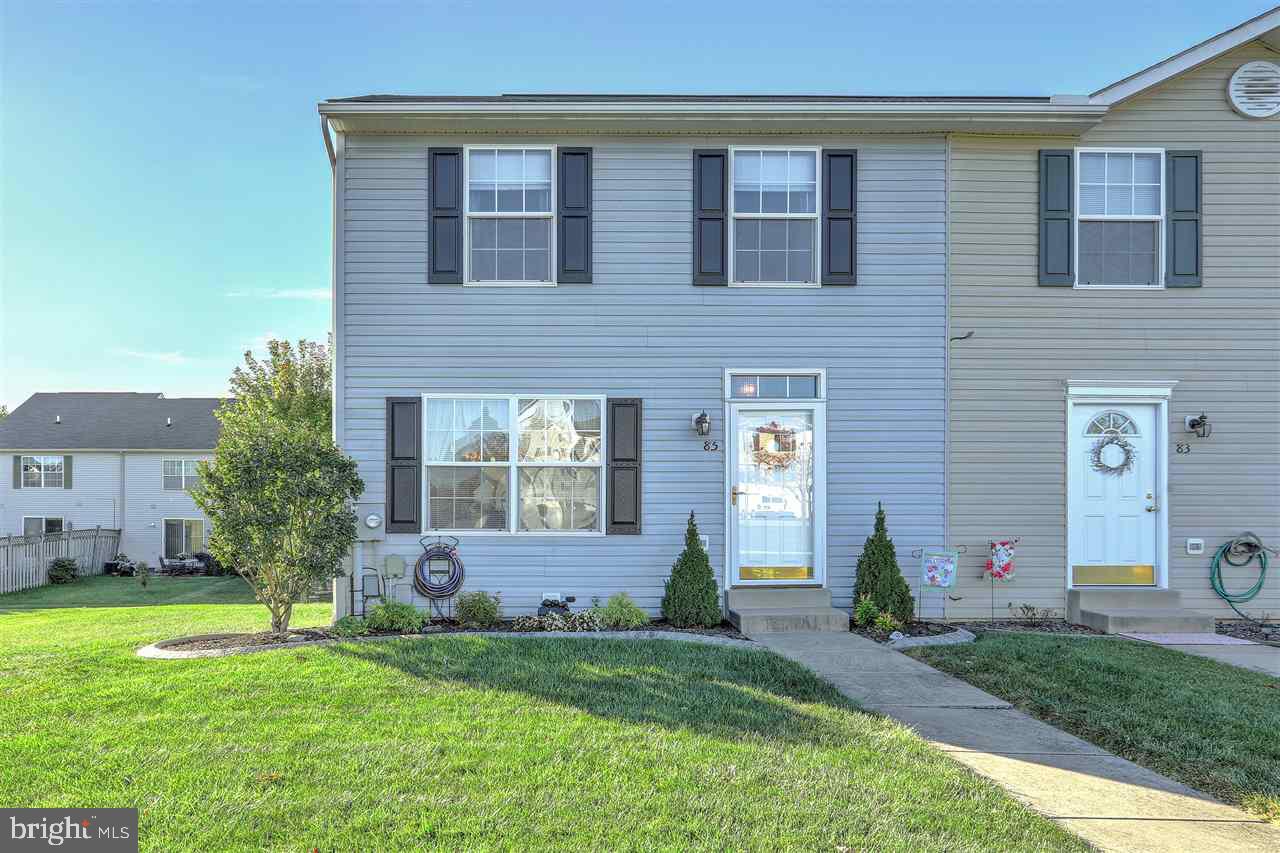 Extremely well kept End Town home Unit with large grass area, kitchen exit to small balcony and stairs to the open space. Open and airy floor-plan with his and her closet in master bedroom. New floor recently installed. There are very few available units in this affordable and desirable area near the Maryland line. Water Softener system. Washer/dryer convey. Negotiate Refrigerator.