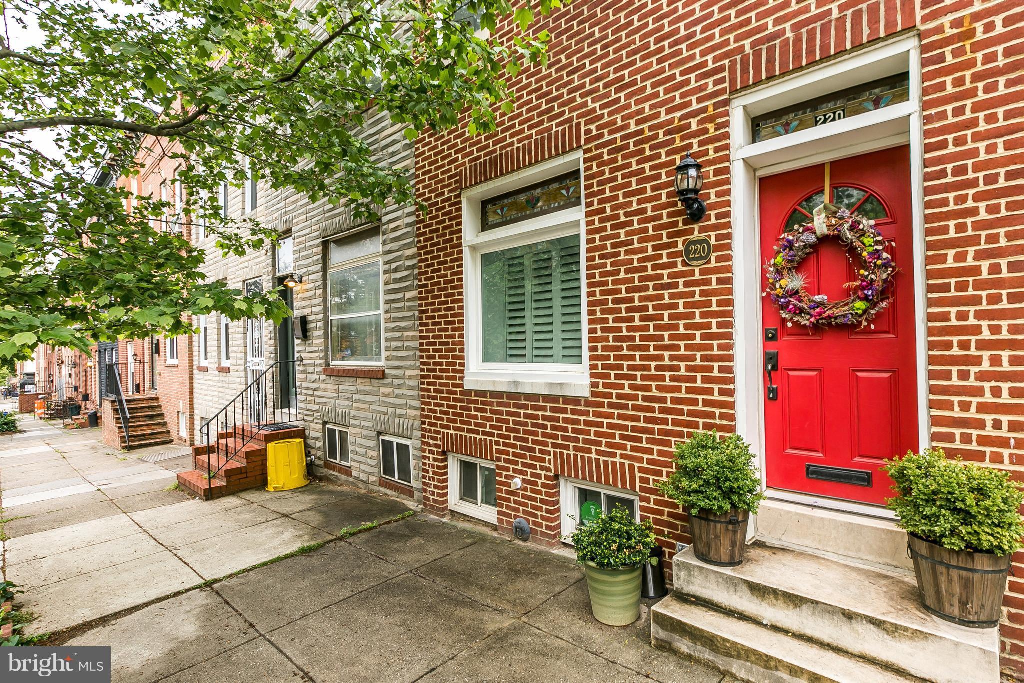 This quintessential Butcher's Hill style home features original hardwood floors, separate dining room, gas fireplace and beautiful outside space to relax or entertain. Walk to Hopkins, Patterson Park, Fells Pt, or the Canton Waterfront. Patio furniture will be left for tenant to enjoy. Tenants must have excellent credit. $40/pp application fee. Pets case by case. Available mid July.