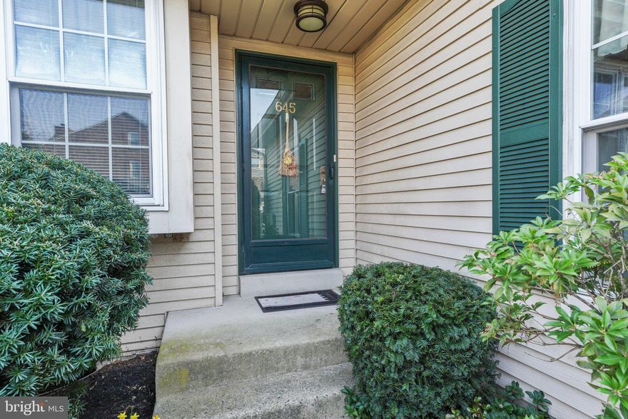 Welcome HOME!!!!  Rarely offered 3 bedroom, 2 1/2 bath home in Heacock Meadows!  This home boasts 1,418 square feet of living space and in addition, a full unfinished basement.   This bright and airy home has laminate flooring in the foyer and kitchen and carpet throughout the rest of the home.   First floor has an eat-in kitchen, open concept dining area and living room, which is equipped with a gas fireplace.   Step outside your dining area through sliding glass doors to a cozy outdoor space.  Upstairs you will find a spacious master bedroom, with a full bathroom with stall shower and large walk-in closet.  There are two additional nicely sized bedrooms, along with a hall bath with a ceramic tile tub/shower combination.   Laundry is also conveniently located on the second floor.  Roof was replaced in 2023, HVAC 2017 and replacement windows that are approximately 10 years old.   This community has so much to offer and is conveniently located to I-95, Rt 1, shopping and many great restaurants.  You don't want to miss out on this one!  Make your appointment today!