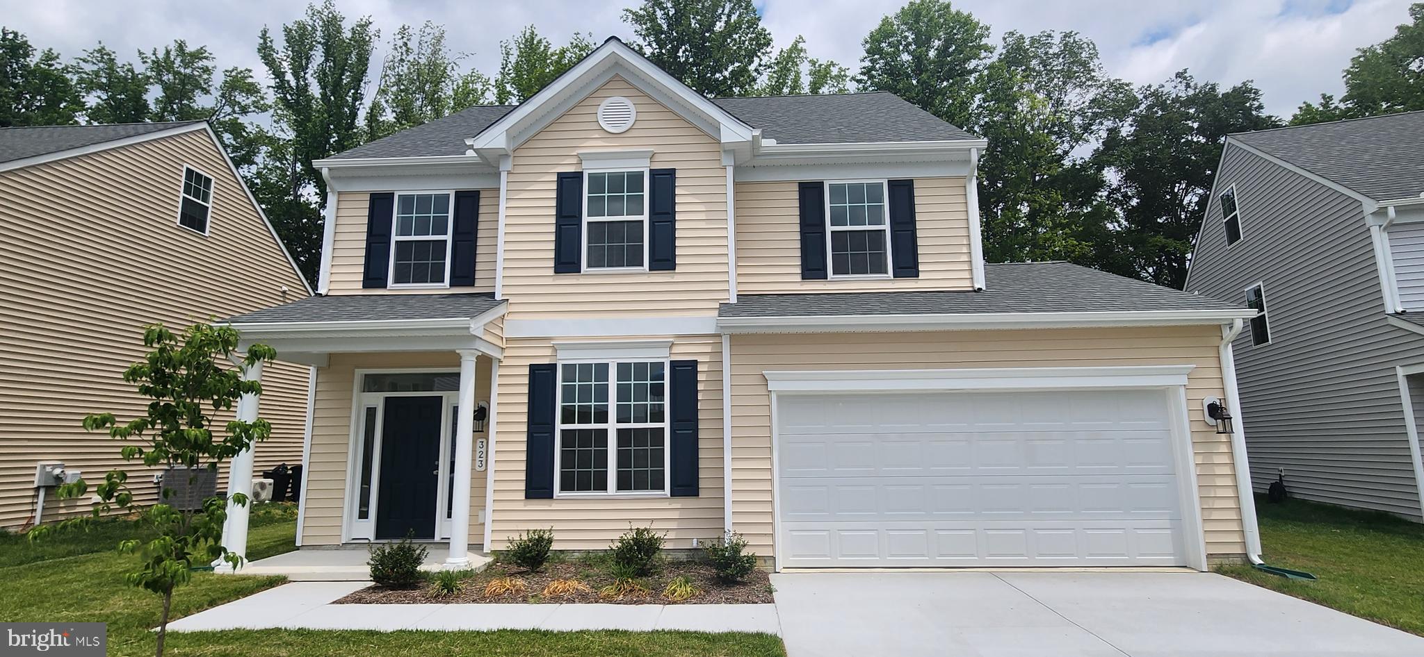 NEW HOME. BUILDER SPECIAL. Move in ready, NEW 4 bedroom, 2.5 bath colonial in the Gardens community is just finished with tons of upgrades and lots of storage space. This incredible home includes LVT flooring throughout the first floor, a large, upgraded kitchen with island, granite countertops, stainless appliances and much more. As you enter the home you notice the welcoming open floor plan with separate office. The open Great Room, Kitchen and well-lite Sunroom with cathedral ceiling are all connected and perfect for entertaining or casual family meals. Just off the kitchen and the 2-car garage is a drop zone with additional coat or storage closet. Heading upstairs you will find 4 bedrooms, including the expansive Owner Suite with private bath and walk in closet. The other 3 spacious bedrooms, hall bath and walk in laundry room complete the 2nd floor. Need extra space, this home has that also! A Walk-up Attic, 300 Sq ft of additional storage space that can be used for storage or finished to be a 5th bedroom, open rec room or whatever you may need. This home is beautiful inside and out, with the fully sodded yard and location backing to woods, there is no better place for a party or relaxing time. Denton is thriving with new dining and shopping being added all the time. The Gardens community offers convenience to the Dining, Shopping, and Major Highways all at an affordable price. Don’t miss this incredible opportunity to live in the newest community in Denton. Sales Price is reflective of builder promotion with use of Builders Lender and Title company. See sales agent for details.