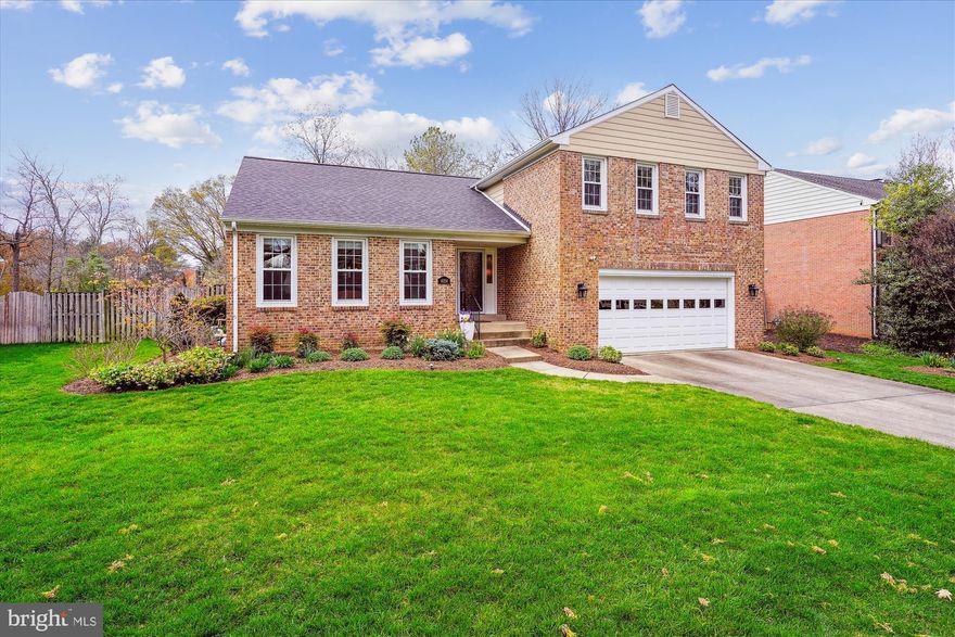 Wow...you won't be disappointed in this meticulously maintained and improved brick/siding detached home in a close in sought after community! Just minutes to 395, yet sits on a cul-de-sac in a quiet no through community. So lightly traveled and private...hard to find in an urban environment...yet walkable to grocery stores, banks, pastry shops, Starbucks, drug stores, post office, restaurants and more. Just five minutes down the road are all the shops, theaters and restaurants of Shirlington Village!
Enter into a spacious foyer with the formal living room and dining room just to the left.  The staircase to the bedroom level is just on the right. The family room is just beyond the staircase and the kitchen is straight ahead.  The gorgeous, remodeled kitchen boasts a Viking gas range and stainless steel appliances. The blue tile backsplash complements the rich granite countertops,  under cabinet and pantry lighting provide an abundance of light for all the meal preparations!  An adjoining butler pantry is the perfect spot for setting up a coffee bar and/or wine station...leaving the kitchen area free for all the prepping. Just beyond the butler pantry, is a coveted laundry/mud room (new washer in 2023) a perfect spot for the wet boots and jackets. The "oh-so convenient" breakfast room is the perfect spot for kids' crafts, homework and of course eating. Saving the best for last on this main level is the adjoining family room.  Anchored by a handsome fireplace flanked with lighted custom shelves and cabinetry and crown molding, this room is the heart of the house. Recently installed drywall with added insulation in the walls and under the floors and a double pane door make this a cozy place to gather year round. Hardwood floors and a convenient powder room finish off the main level.  An oversize two car garage and access to the lower level and unfinished basement are both located off the family room. Room for two cars and still plenty of space for bikes, lawn equipment and sports paraphernalia. The HUGE lower level, already plumbed for a full bath, can be anything you want it to be. Add an egress window for a 5th bedroom and it's the perfect spot for a nanny, in-law visits, or the returning college student. The other part of it could be a recreation room for ping pong and a large screen TV for family movie nights and game watching.  The upper level houses the ensuite primary bedroom with a walk-in closet, 3 additional bedrooms and a second full bath.  In 2016, all the windows, roof, gutters, siding, fascia, rake boards, garage side door and all exterior light fixtures were replaced. In 2018, the kitchen was remodeled, new bathroom exhaust fans and attic fan were installed and the hallway light fixtures were replaced. The garage door, with a battery backup was installed in 2019. The front yard was relandscaped in 2020.  Lastly, the entire interior was painted in 2024.