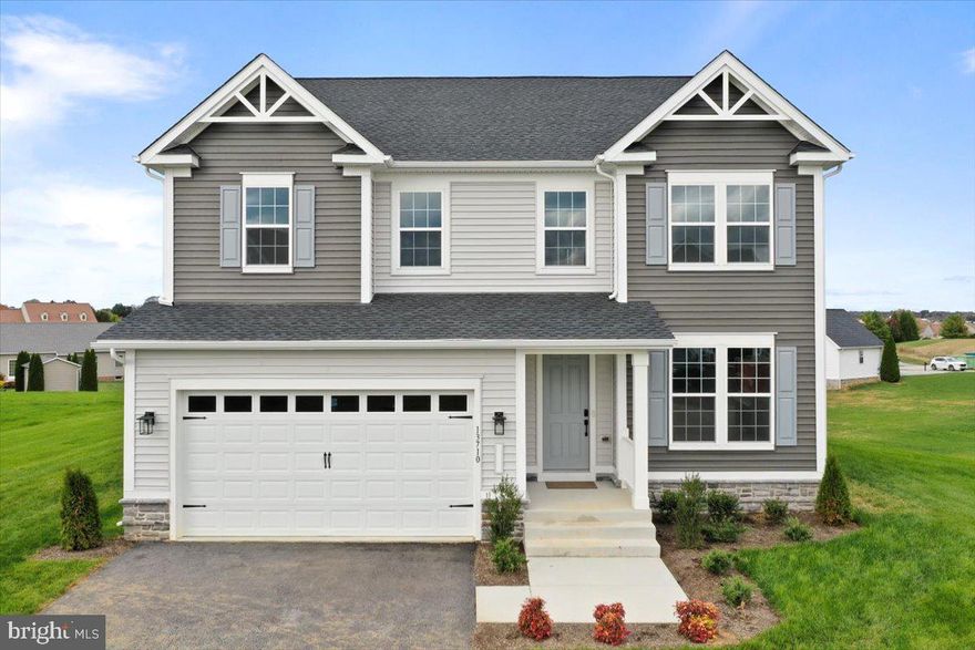 ASK ABOUT SPECIAL FINANCING ! This brand new Hemingway by Richmond American will be move-in ready! Discover this inspired Hemingway home. Included features: a welcoming porch; a quiet study; a spacious great room with 9 foot ceilings; a well-appointed kitchen offering a walk-in pantry and a center island; an airy loft; a convenient laundry; a lavish primary suite showcasing a generous walk-in closet and a deluxe bath with double sinks; a partial finished basement, a rec room and a bathroom; a sunroom and a 2-car garage. This could be your dream home! Paradise Heights is a must-see for house hunters in Washington County! This charming community boasts a prime location in Hagerstown, showcasing an impressive array of new homes. It offers close proximity to shopping, dining and prominent employment hubs via I-81 and I-70. Residents will appreciate access to South Mountain State Park, Greenbrier State Park and the C&O Canal. You’ll love our professionally curated fixtures and finishes!