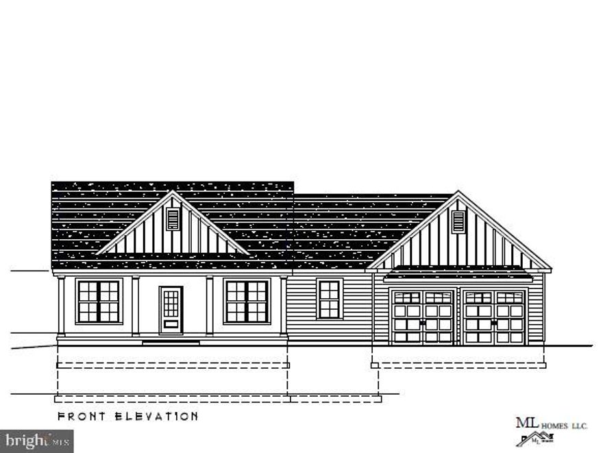 New Construction on 2.5 Acres with Scenic Farmland Views!
Design and build your dream home with ML Homes on this gorgeous, flat 2.5-acre lot with panoramic farmland views. Choose from our floorplans or bring your own custom design! Please see attached site plan and floor plans.

Featured model: 1,900 sq. ft. ranch offering open concept living, 3 spacious bedrooms, 2 full baths, full basement, and 2-car garage.

Interior Features: 9’ ceilings, vaulted family room, hardwood or luxury vinyl flooring, 42” KraftMaid cabinets, quartz countertops, large island, walk-in pantry, recessed lighting, brushed nickel or black hardware, 2-panel or 6-panel doors, and two-tone interior paint.

Primary Suite: Lovely Primary with large walk-in closet, luxury bath with subway-tiled shower, double vanity with solid surface top, and ceramic tile flooring.

Additional Bedrooms: Spacious with shared full bath featuring subway-tile tub/shower, and ceramic tile floor.

Exterior Features: Carolina beaded siding with board & batten accents, architectural 30-year roof, 2-car garage with auto openers, and full basement with egress window.

Home to be built; completed homes nearby available for viewing. Numerous options & upgrades available.
Photos show some optional features. Visit MLHomeBuilders.com for details & additional models.