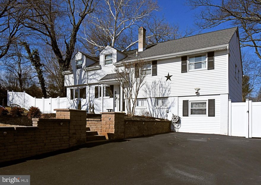 OPEN HOUSE 1/17 & 1/18!!!🏡 Large 5 Bedroom Home with 1/2 acre+- lot.  Paver walkway to home. 2 Zone Heating system, Enter into a foyer area with well appointed Kitchen with Gas cooktop, built in Wall oven and microwave, S/S appliances and pantry with full eat in kitchen area partially open into living room with French Doors leading to rear upper yard, great for those summer time parties.  From foyer area few steps up to Full bath and 3 bedrooms, few more steps to large Primary bedroom and bathroom suite.  From foyer area few steps down to 22 x 22 2nd Family Room and 5th bedroom and laundry room. Few more steps to large unfinished basement.  from the lower family room you exit to a fabulous park like setting fenced in yard with play ground area with trampoline, play set and tree swing  to enjoy all year round. Also a gazebo and firepit for those chilly nights.  Location is very important, minutes to Rt 422, King of Prussia, many restaurants, Walmart and 3 shipping centers.  This home  is immaculate and ready to move right in, just freshly painted.