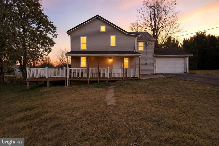 Welcome Home! This spacious 3-bedroom, 2.5-bath Colonial offers over 2000 square feet of living space and upgrades throughout. The kitchen featuring granite countertops, stainless steel appliances, and a pantry. Major Remodel in 2025 with Many updates including new plumbing, New central AC ,flooring, paint, stainless steel kitchen appliances etc. The home has been tastefully remodeled with inviting neutral colors and high end Luxury Vinyl Plank flooring throughout entire home. Thoughtful updates provide peace of mind, including a new AC(2025) and new garage doors (2025). Deck with the roof at the front were installed in 2025 , All three Bathroom were installed in 2025 a in allowing you to enjoy the neighborhood’s stately oak trees without the upkeep. Enjoy morning coffee on the front porch while listening to birds, or evenings under the stars on the concrete patio on the side of the house. Property is situated on 0.73 acre lot in a convenient, yet private location. This home offers a perfect blend of comfort and style.