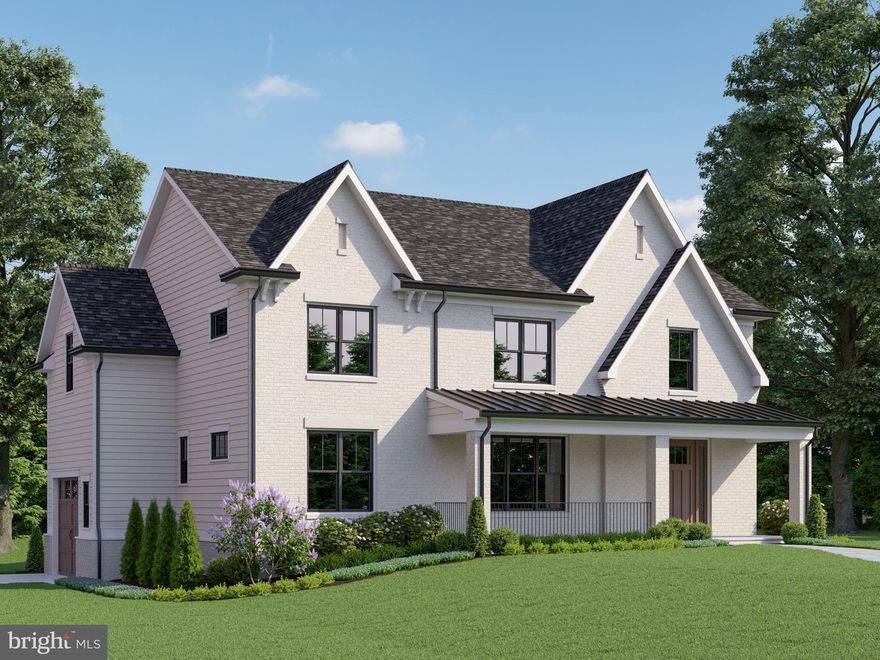 Completion expected September 2024. Introducing a thoughtfully conceived and exquisitely crafted masterpiece nestled in one of Bethesda's most coveted neighborhoods, by the esteemed builder, Wormald Homes. You’ll enjoy unparalleled convenience, boasting a prime location within walking distance to downtown Bethesda and the Metro, all on a generous 6502 square foot corner lot.

Spanning approximately 4,748 finished square feet with an impressive 5,495 square feet under the roof, this home is a testament to modern luxury and timeless elegance. Step inside to discover an inviting open floor plan, highlighted by a spacious great room seamlessly flowing into a gourmet kitchen, perfect for both casual family gatherings and elegant entertaining.

With six bedrooms, five and a half baths, this home effortlessly accommodates the needs of a growing family or those who love to host guests. The main level features a versatile home office/bedroom with an en-suite bath, while the upper level houses a grand owner's suite complete with tray ceilings, ample walk-in closets, and a luxurious spa-like bath featuring a free-standing soak tub, oversized glass-enclosed shower, and a quartz-topped double vanity. The lower level offers an expansive finished space, featuring a recreation/game area with a bar, exercise room, additional bedroom, bath, and ample storage. A garage with an adjacent mudroom adds convenience to everyday living.

Beyond its impeccable interior, this home boasts a distinctive exterior designed by Claude C. Lapp, featuring a painted brick front elevation, a large covered flagstone front porch, and a rear deck ideal for outdoor relaxation.

Elegantly appointed interiors showcase nine-foot ceilings on the main and second levels, wide plank oak hardwood flooring, designer lighting fixtures, and luxurious finishes throughout. The gourmet kitchen is a chef's dream, equipped with Thermador stainless steel appliances, painted maple cabinets, quartz countertops, and a walk-in pantry.

Furthermore, this home is equipped with energy-efficient features, safety enhancements, and modern technology, and a multi-year builder’s warranty ensuring comfort, security, and convenience for years to come. With a builder's commitment to excellence spanning over six decades, this home represents the epitome of sophisticated living in Bethesda.

Some customization is still possible. Contact agent for details.