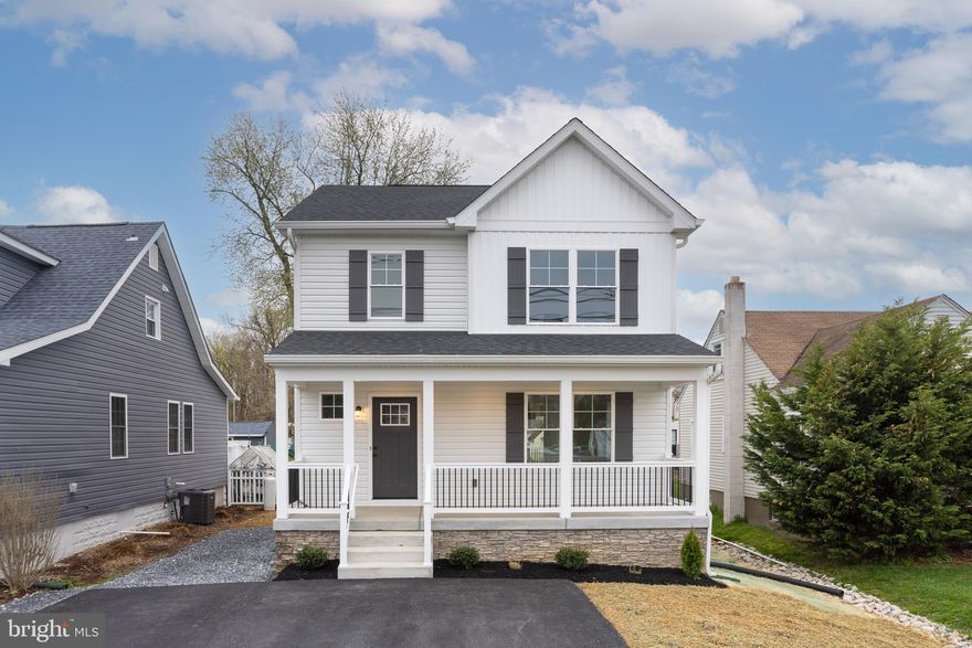 Brand new custom-built home in Sparrows Point, a true rare find in the highly desirable 21219 zip code. The crisp exterior with stone accents, grey shutters, and fresh landscaping is clean, timeless, and perfectly put together. This 3-bedroom, 3.5 bath home flows beautifully, with luxury vinyl plank flooring throughout the main level and the spacious kitchen and dining area completely open to each other, perfect for hosting. The kitchen is a showstopper with white cabinetry, a bold island with gold accents and a built-in mini fridge, plus all stainless-steel appliances. Sliders off the dining room open to a huge rear deck overlooking the large backyard. The living room features a custom shiplap wall, with a gas fireplace that’s both functional and a natural focal point. Upstairs offers a primary suite with a walk-in closet, its own bath with a double sink vanity and a custom tiled walk-in shower, two additional bedrooms upstairs and a full hall bath. The finished basement adds even more flexible space for a rec room, gym, or playroom, also with plenty of storage space and another beautiful full bathroom.  Brand new home you can’t beat just minutes from I-695 for an easy commute or quick errands, and close to North Point State Park, Millers Island, and waterfront restaurants. Water-oriented living at its finest, a lifestyle you’ll love.