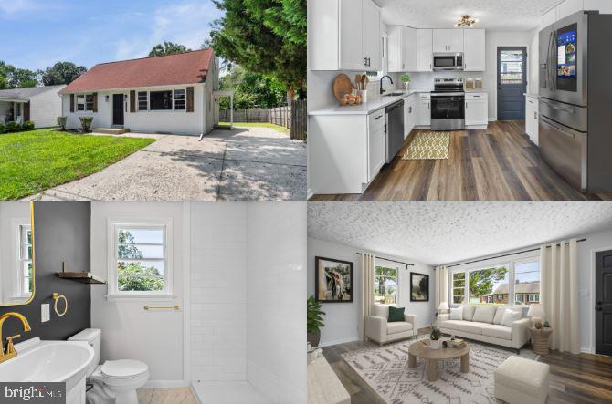Stunning Cheseapeake Bay home less than a block away with bayviews from your home! This is a one of a kind almost waterfront home in the charming Town of Havre De Grace. Imagine waking up in your beautiful new home, featuring a spacious primary bedroom conveniently located on the first floor. This unique main floor living opportunity is designed for those who appreciate ease and elegance. Step into the heart of the home—the kitchen! Prepare to be wowed by the stunning new design complete with white shaker cabinetry, soft-close dovetailed construction drawers, and exquisite solid white quartz countertops. The subway tile backsplash adds a touch of sophistication, while the brand new stainless steel appliances make cooking a joy. The bathrooms have been completely updated, ensuring a fresh and modern feel for you and your guests. Outside, mature landscaping enhances the property’s charm, while the private fenced rear yard provides a serene retreat for your outdoor gatherings or quiet moments. Plus, with a new furnace and central air, you’ll enjoy year-round comfort no matter the season!