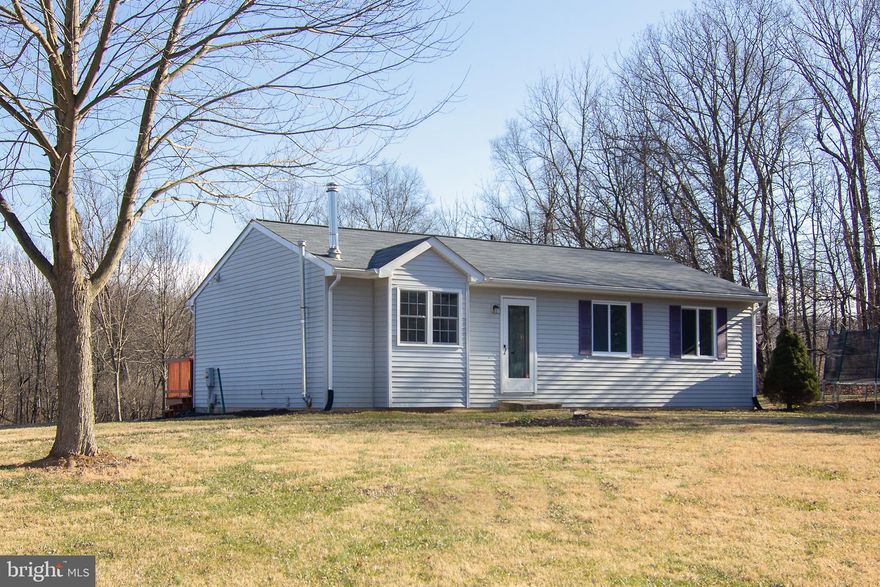 CONTRACT PENDING-OPEN CANCELLED: Cozy, updated home located within easy 40 minute commute to Hunt Valley. Turnkey home includes new deck*white kitchen*black stainless appliances*laminate throughout*new roof/house & barn*new windows*wood stove*full bath in lower level and basement exit.