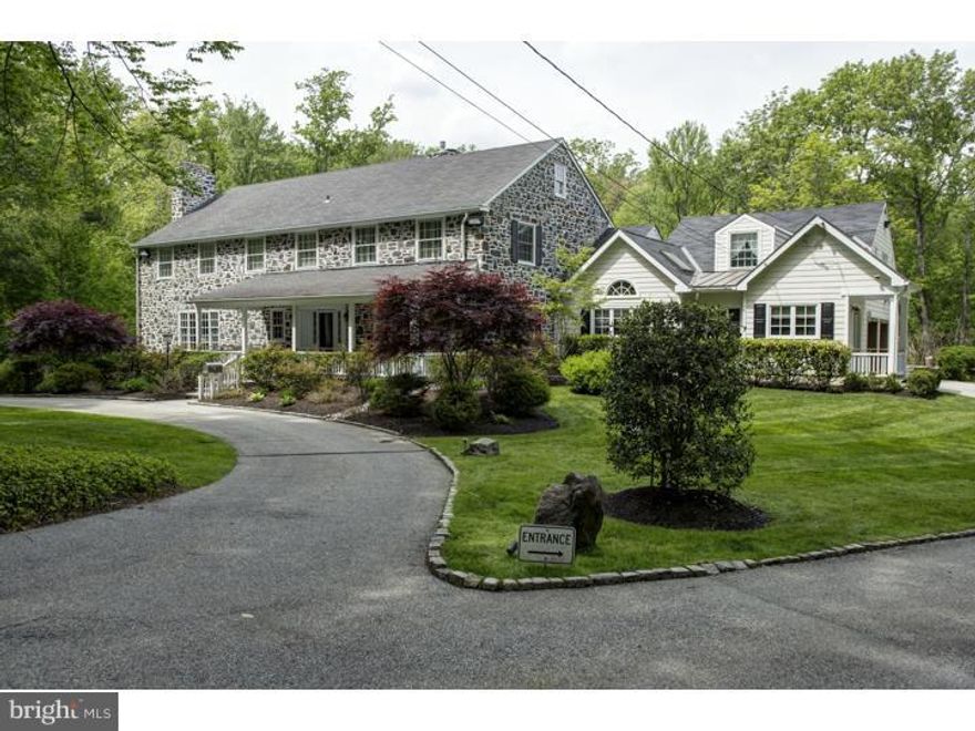 Elegant traditional estate on 6 + acres with 7,000 ft of living space nestled in desirable Northside Villanova.  This classic Colonial home features formal living room and dining room, tastefully renovated  kitchen with open concept and new breakfast room, soaring ceilings, library with custom built-ins, two main floor living rooms, five fireplaces, hardwoods.  Breathtaking views from interior living spaces overlooking private level grounds including pool, cabana, tennis courts, koi pond.  Custom finished lower level with walk out to landscaped grounds offering the perfect combination of cleared and professionally designed landscape and hardscape plans for exceptional outdoor living.    Well appointed, this home offers sophisticated areas for exceptional everyday living.  Do not  miss the opportunity to see this extraordinary home.