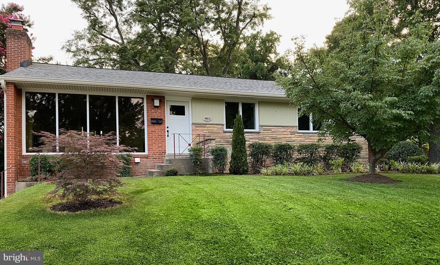 Beautifully remodeled throughout including kitchen and bathrooms, double pane windows, flooring and more. Vaulted ceiling living room with fireplace and a wall of windows. Lovely kitchen opens to dining room. Lower level with two bedrooms, each with egress window; family room, full bathroom and abundant storage/utility room. Large level lot. Close to Ashburton Elementary and Walter Johnson High schools, Wildwood shops, NIH, Walter Reed Medical Center and quick access to Downtown Bethesda attractions. A delightful home, don't miss!