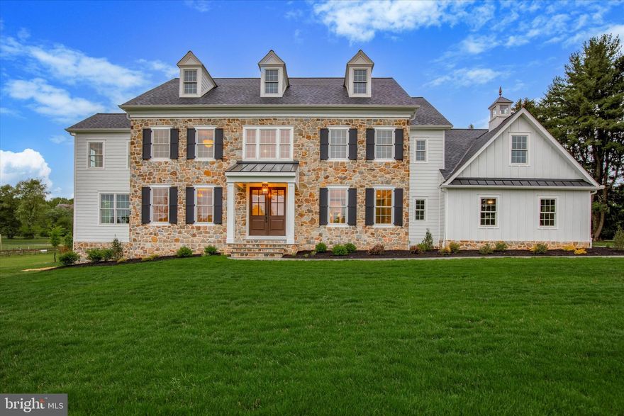 Introducing the Last Home Available at Red Barn Farms, with anticipated delivery by Spring  2025. Nestled within a serene cul-de-sac location, this exclusive enclave boasts four meticulously built residences designed by McIntyre and Capron Architects, and brought to life by the local family builder, By Design Homes, LLC.   Timeless and balanced in design, these homes exude a sophisticated transitional style, epitomizing luxury living.  5/3/1 with approx. 4800 sq. ft.  Exceptional attention to detail is evident throughout, with impeccable trim work and superior craftsmanship. Exterior features include custom-built porticos and cupolas, complemented by James Hardie siding and natural stone, ensuring enduring beauty and incredible curb appeal.  With 9-foot ceilings on the first floor, second floor, and basement, these homes give a spacious and airy ambiance, accentuating the open-concept design. The well-appointed mudroom, strategically designed for modern living, boasts a built-in bench and a walk-in pantry/coat closet, providing functional storage solutions. A separate laundry room, adjacent to the mudroom, ensures convenience and organization, complete with space for a second refrigerator. At the heart of the home lies the impeccably designed kitchen, featuring a timeless layout with the sink positioned at a  triple window,  overlooking the expansive backyard.  Seamlessly opening to the stunning family room, with the focal point being a natural stone gas fireplace with custom trim work above to frame your large TV.   The bar/beverage center is highlighted by glass cabinetry,  beverage fridge and adds an element of sophistication to the home. French glass doors lead to the first-floor office, offering versatility and style with optional built-ins and a window seat.  Formal dining room and living room add the important spaces needed for entertaining.  The living room can also be closed off and used as a second home office.  Retreat to the luxurious primary bedroom, characterized by an eye-catching ceiling trim and expansive walk-in closets with custom closet organizers.  The primary bathroom is adorned with natural marble tile, heated tile floors, providing a spa-like oasis for relaxation. Three additional bedrooms, each with walk-in closets, are accompanied by two additional bathrooms, ensuring ample space for family and guests. The builder offers a comprehensive list of upgrades and is open to customizing the home to suit the buyer.  Situated on picturesque Morstein Road, the expansive lots evoke a sense of tranquility and privacy, while remaining conveniently located just a mile away from Route 202 and Route 30. Highly sought-after Great Valley Schools. Don't miss your opportunity to experience luxury living at Red Barn Farms!
PICS ARE OF FROM A PREVIOUSLY BUILT HOME and show some options not included in the list price but feature some of the many upgrades that buyers can choose from.  We will have rolling prices in effect as upgrades are added to this house.  Taxes to be verified by buyer.  Listing agent has financial interest and is related to seller.