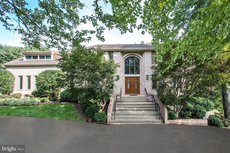 Custom Built Stately home w/ impressive Entrance Hall w/ marble flooring & curved staircase, min.to Pot. Village. Circ. driveway, large deck, 3 fin levels,Kitchen adjacent to Fam. Rm w/ built-in Bar, Home Office, Elegant Dining/Living Rms, high ceilings, tall windows,back staircase,3-car gar. 5BR/4BA upstairs w/ Master Sitting Room!lower level en-suite apt w/walkout- advanced outdoor lighting!!