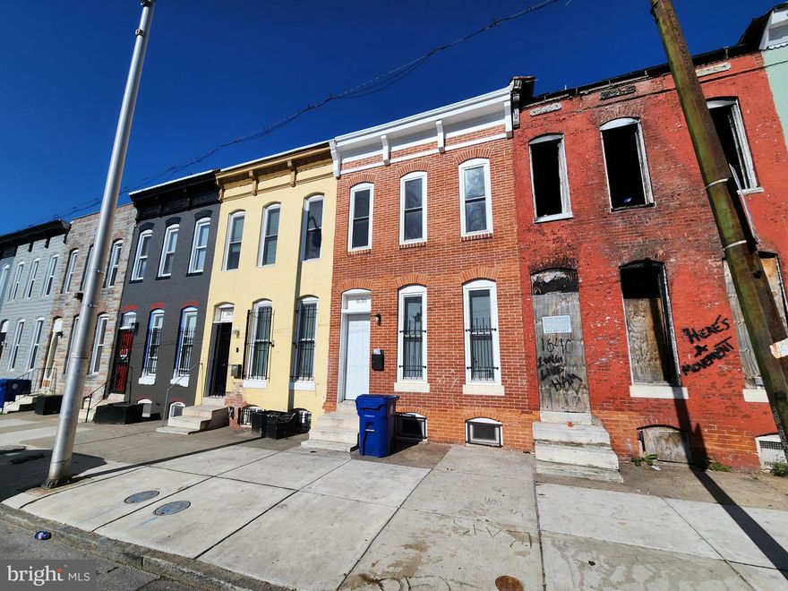 ONLINE AUCTION: Bidding begins 5/9/2025 @ 10:00 AM. Bidding ends 5/13/2025 @ 11:10 AM. List Price is Suggested Opening Bid. Deposit: $7,500.

This two-story rowhome at 1638 N Wolfe St is located in Baltimore's Broadway East neighborhood.  ​Nearby attractions include Clifton Park, which offers green spaces and recreational facilities, and Johns Hopkins Hospital, a renowned medical institution. Major traffic routes in the vicinity include East North Avenue and Belair Road, providing access to downtown Baltimore and surrounding areas. The property is vacant.