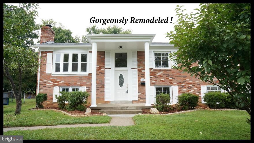 * EXTENSIVELY upgraded & in MOVE-IN condition **simply all *NEW*: *OPEN & MODERN kitchen design * 5 BIG Bedrooms & 3 Gorgeously Remodeled FULL BATHS *Brand NEW upgraded Hardwood ENTIRE main Lvl ** NEW windows / /INTERIOR/EXTERIOR doors **Upgraded LOWER LEVEL W/ recessed lights.  No Thru traffic.   Central upgraded HVAC Units.   GORGEOUS LOT & Fenced-in.