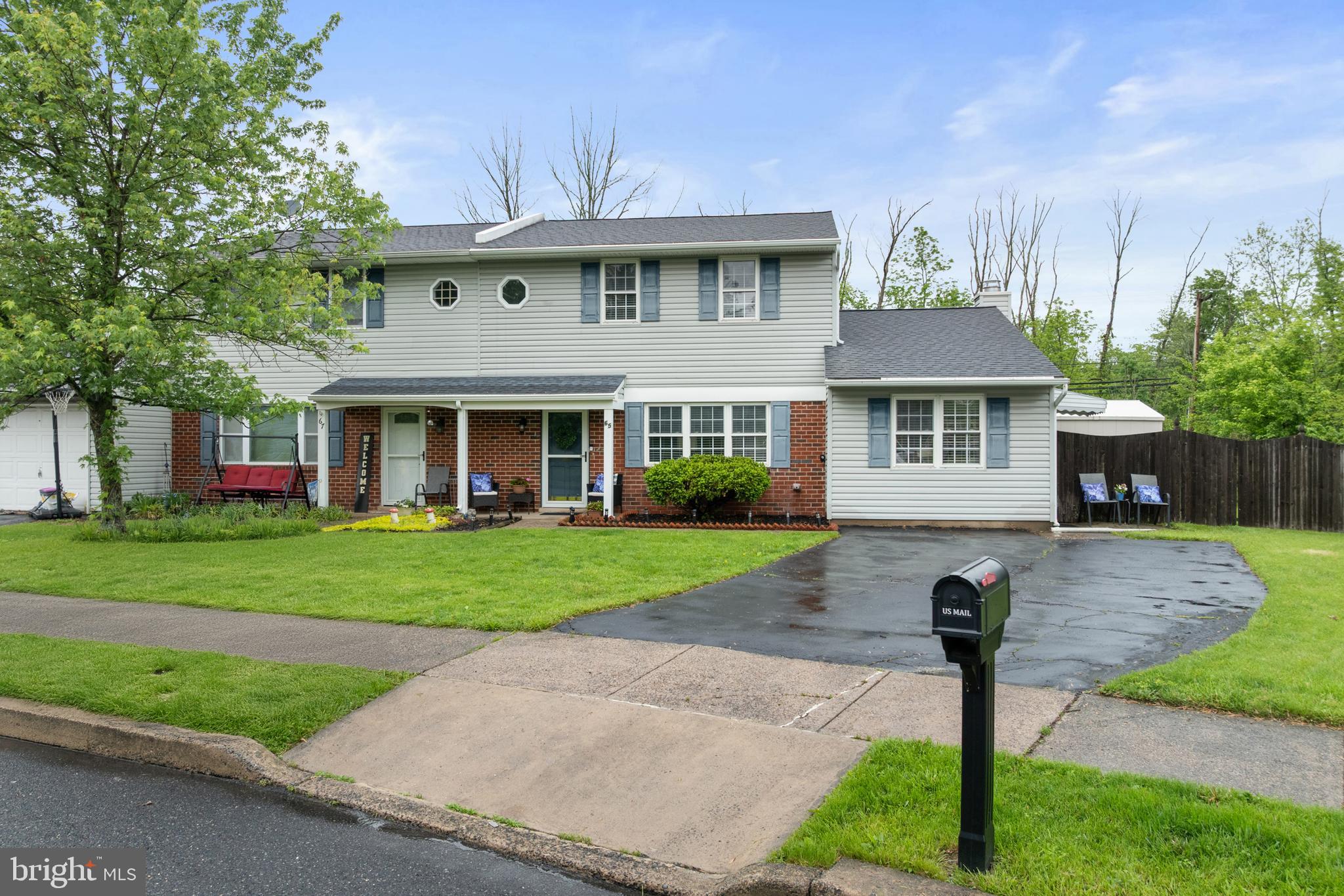Welcome to 65 Essex Court in Quakertown!
This charming 3-bedroom, 1.5-bath twin home offers comfortable living with a spacious layout and a large backyard—ready for you to move in and enjoy.
Step inside to discover newer flooring that flows seamlessly throughout most of the main level. The bright and airy living room features large windows that fill the space with natural sunlight. Just beyond is a generously sized formal dining room—perfect for hosting family dinners or entertaining guests.
The inviting family room is centered around a beautiful wood-burning fireplace, creating a cozy spot to relax with your morning coffee or favorite book. Sliding glass doors provide access to the backyard and natural light. Adjacent to the family room is a versatile bonus room that can easily serve as a fourth bedroom, home office, or playroom.
Step outside to the expansive backyard, ideal for outdoor gatherings, barbecues, or play. The fenced yard includes a patio area and a storage shed for added convenience.
Back inside, the updated kitchen features tile flooring and backsplash, stainless steel appliances, granite countertops, and plenty of cabinet space. Just off the kitchen, you'll find a modern powder room and a convenient laundry area.
Upstairs, the spacious primary bedroom includes a large closet, while two additional bedrooms offer ample closet space. The updated full bathroom completes the second level.
With a newer HVAC system, hot water heater, and beautifully updated kitchen and bathrooms, this home is truly move-in ready.