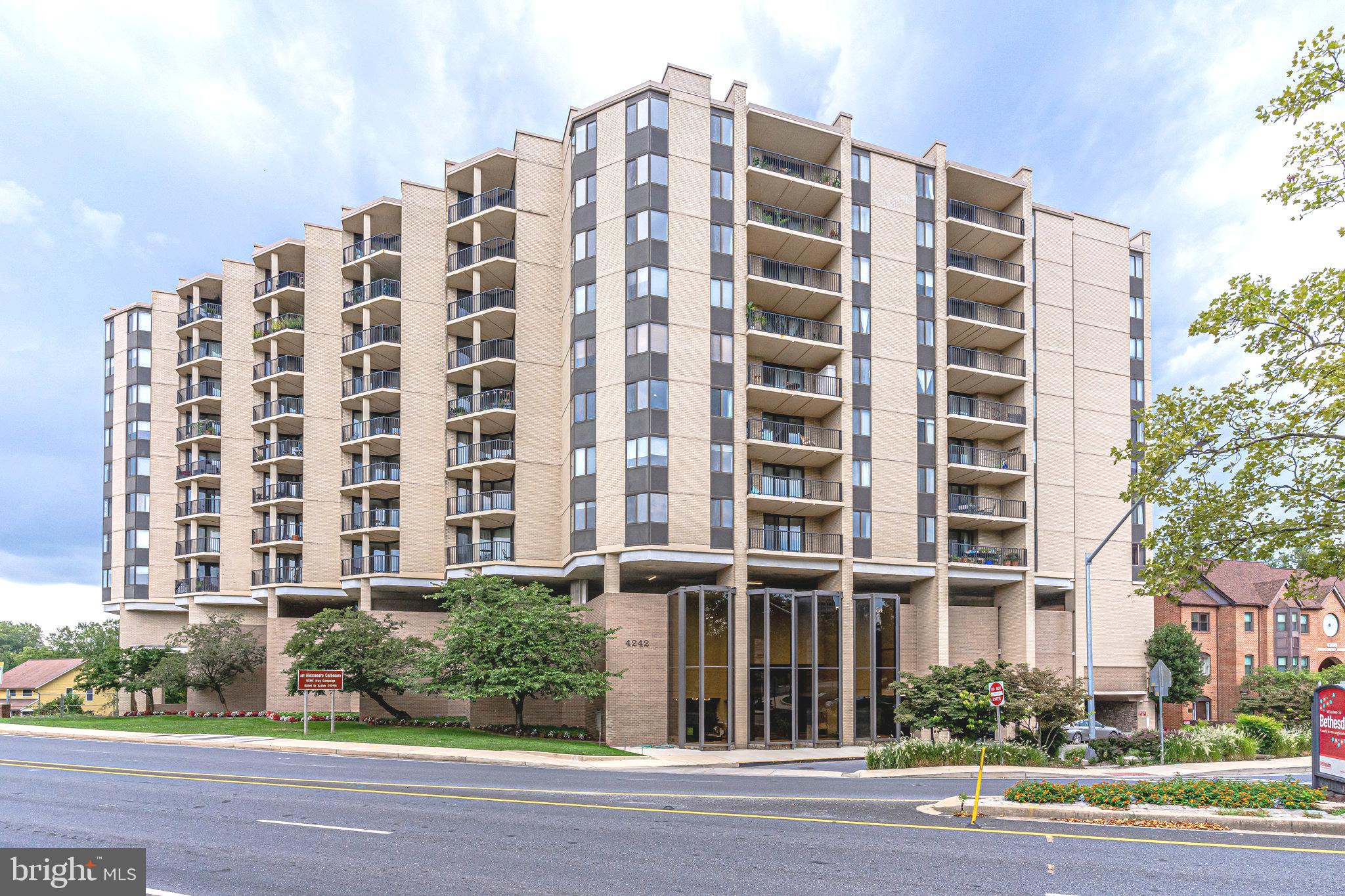 Live in Style at the Center of It All – Downtown Bethesda
Welcome to exceptional condo living in one of the most prestigious and walkable neighborhoods in the DMV. This spacious and sunlit 2-bedroom residence offers the perfect blend of luxury, comfort, and value in the heart of Downtown Bethesda.
Wake up to breathtaking tree-line views and serene sunrises from your private balcony a peaceful escape just moments from the vibrant city scene. The expansive layout features generous living and dining areas, a well-appointed kitchen, and a large primary suite complete with two closets for effortless organization. Garage parking is included for added convenience.
This full-service building offers outstanding amenities: 24-hour front desk, fitness center, rooftop swimming pool and deck with sweeping views, party and meeting room, extra storage, and laundry facilities on every floor all within a secure and well-managed setting.
Condo fee includes all utilities air conditioning, heating, electricity, gas, and water plus building maintenance and insurance, ensuring a worry-free lifestyle.
Ideally located across from B-CC High School and just minutes to shops, restaurants, and Metro access, this home offers top-rated schools, unbeatable walkability, and easy commuting. Built in 1966, the building blends classic architecture with modern updates a rare opportunity to own in one of Bethesda's most sought-after locations.