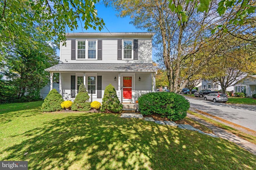 OFFER DEADLINE: MONDAY OCT 9TH at 11:00 AM.  Fantastic home in Meadowridge Landing! Welcome to this lovely home featuring 3 Bedrooms, 3 Full & 1/2 Baths, situated on a wonderful corner lot with a large backyard and Vinyl Privacy Fence.  Custom slate stairs lead you to the front door, nestled under a wide covered front porch. Upon entry into house, you are greeted by gleaming laminate floors flowing from the Living Room into the Dining Area.  The Kitchen has been updated with Stainless Appliances, Granite Countertops, Beautiful tile Backsplash & Ceramic Tile Floor.  French Doors with built-in blinds lead you to a spacious deck for relaxing and entertaining.  The large backyard is relatively level and ideal for fun times.  The fully finished basement offers additional room to relax in the family room and features a bonus room that can be used for guests.  Other updates include: Roof & Gutters with Leaf Guard(2016), Kitchen Appliances 2016,  Refrigerator (2019), Washer 2019, HVAC System (Fall 2023).  This community has easy access to shopping, playgrounds, downtown Columbia, MARC Train Station, BWI Airport, Ft Meade, NSA and several other notable locations.  Close access to Interstate 95, BWI Pkwy and Rt 29.  Welcome to your NEW HOME!!!