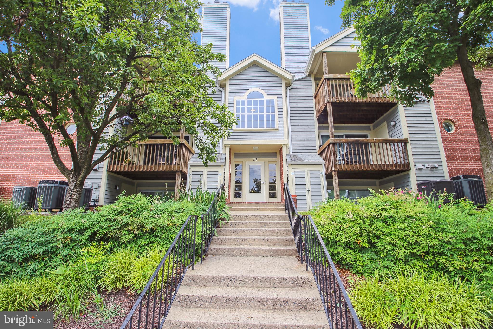 Top floor condo with balcony and Brand new Sliding Glass Door installed in June 2022, new Stainless Steel Appliances (2022), new Granite Counters (2022) with an extension in the passthrough so that it can be used as a breakfast bar, lovely new Luxury Vinyl Planking(2022), fresh paint (2022)throughout, new undermount Kitchen Sink and Faucet with pull out hose(2022), Freshly painted Kitchen Cabinets(2022), new light fixture(2022), new Shelving(2022) with soaring vaulted ceilings and a balcony overlooking common lawn spaces. It has two generous sunlit bedrooms and two full bathrooms w/New tile floor and hardware in the Hall Bath(2022). The new stacked front loading Energy Star Washer(2020) and Dryer(2020) are located in the hallway utility closet along with the new Water Heater(2020) between living spaces and sleeping spaces. The primary bedroom has three closets and a view of a lovely lawn area out two windows and the primary bathroom renovated in 2020 with new shower, vanity, vinyl floor and hardware) has a well placed octagonal window allowing sunlight from another direction. There is even a fireplace that the condo management inspects on rotation throughout the regime. The front door to the condo is on schedule to get a fresh coat of paint. The condo has an outdoor pool and tennis courts as well as playground space which gives this condo a resort feel especially in the summer. The original HVAC is now covered by a Cinch Home Warranty. The Front Foot Fee has been completely paid off and therefore there no longer is one. Conveniently located for easy access to major roads and highways, plus not far from Annapolis and other major points of interest.
