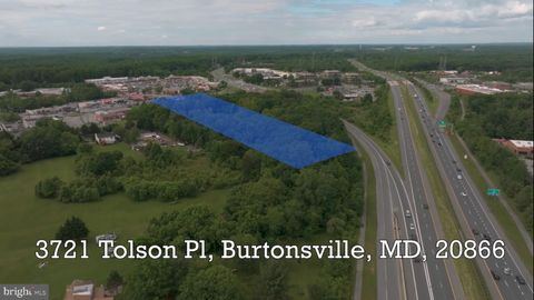 Vacant Land For Sale - 3721 Tolson Place<br/> BURTONSVILLE, MD 20866