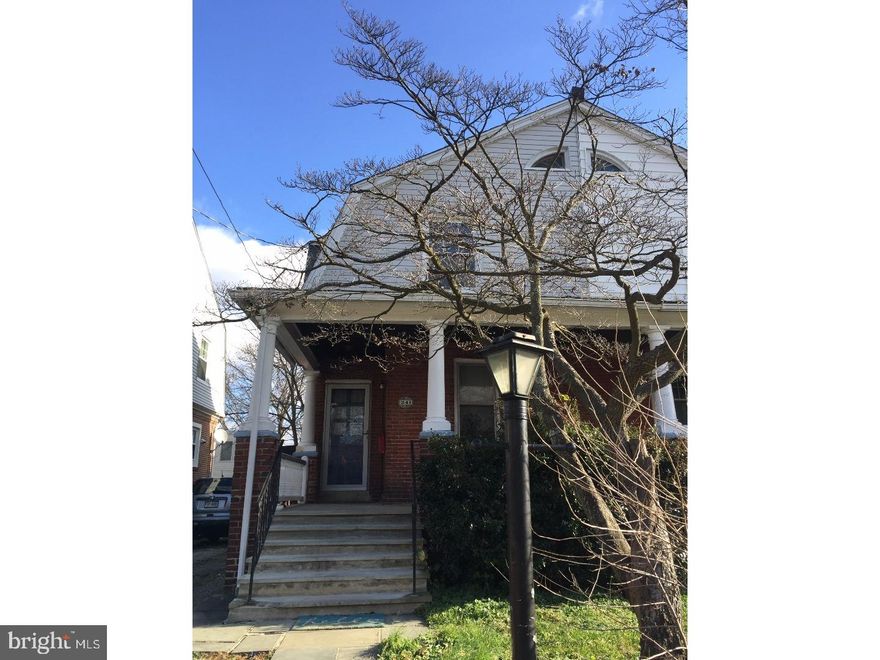 Rare opportunity to own an affordable home in a great location. Beautiful hardwood floors and architectural details on one of the most fun blocks in Narberth. Walking to train, shops, and parks. Needs some TLC, priced accordingly. Bring your contractors.