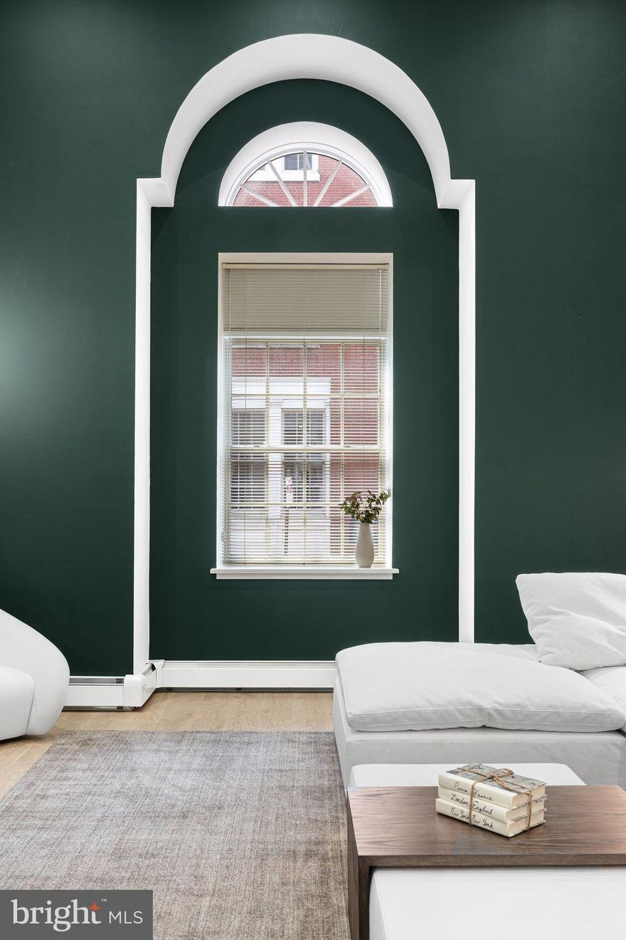 WOW! Unit 104, also known as Biddle Manor, is one of the largest 2-bedroom homes at the coveted Willings at Independence Park—complete with deeded PARKING and a climate-controlled STORAGE UNIT.

A dramatic spiral staircase greets you upon entry, leading into the sun-filled living and dining areas with hardwood floors and recessed lighting. The stylish kitchen features stainless steel appliances, ample cabinetry, and a modern layout perfect for entertaining. Also on this level: a powder room and laundry room. 

The primary suite can be conveniently located on the first floor, with an expansive walk-in closet and spa-like bath featuring a soaking tub and shower. Or, enjoy the second-floor bedroom as your private retreat, overlooking the living room with an open, airy feel. This suite also offers a generous walk-in closet and a full bath including a soaking tub and separate shower.

With west-facing windows, the home is filled with glorious natural light, especially at sunset. The Willings combines historic charm with modern convenience: strong 19th-century architecture, concierge service, 24-hour doorman, and a serene courtyard shared with Old Saint Joseph’s Church—all just steps from theaters, museums, fine dining, and the best of Society Hill.

With its thoughtful design, primary location, and unmatched historic character, this home offers a rare blend of sophistication and modern living. Don’t miss your chance to make it yours!