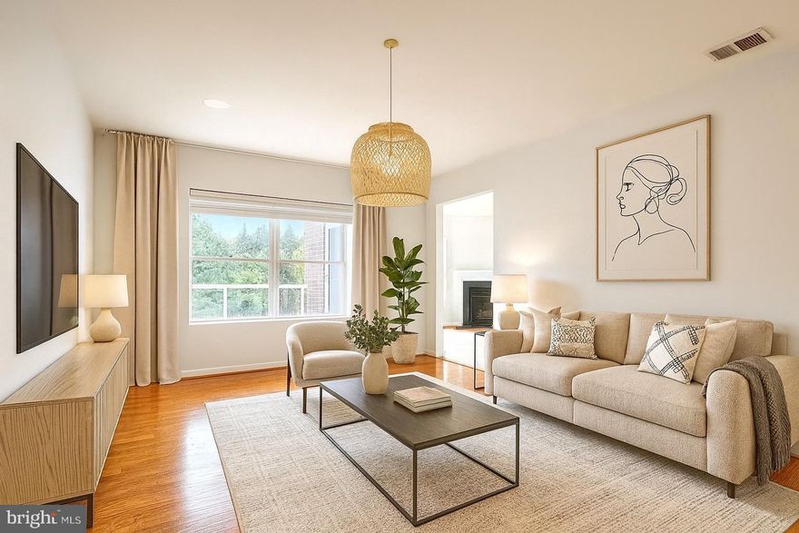 BACK ON MARKET. Discover gracious condo living in this Keelty designed 2-bedroom + den (or 3rd bedroom) home, offering 1,700 square feet of bright, functional space and rear facing wooded vistas. Carefully maintained with hardwood flooring and Corian counters in the kitchen, this home balances ease and practicality. The spacious eat-in kitchen includes an extra wall of cabinets and classic white appliances—perfect for the culinary enthusiast.
Enjoy the secure garage parking, plus bonus amenities including secure entry, trash chute, storage locker, and access to a community room conveniently located on the same floor. 
Located in an ideal location with a freshly renovated lobby and hallways, this condo offers both comfort and style in one of the most sought-after communities—Roundwood Ridge. 
Stylish, spacious, and turnkey—your new home awaits. Entire unit was just painted. Brand New Water Heater.