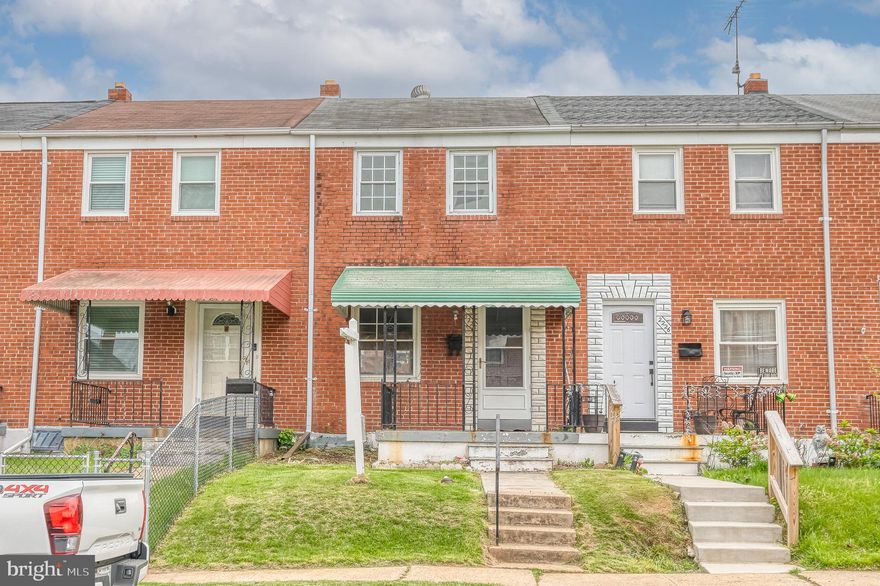 ***Deadline for all offers is Saturday 4/26 at 5:00 p.m.*** Located in the Hawthorne Community of Middle River, this 3-bedroom, 1.5-bath brick-front Colonial-style interior townhome offers three finished levels and is being sold as-is—presenting a great opportunity for customization or investment. The main level features hardwood flooring in the living and dining areas, while the kitchen offers vinyl flooring, maple cabinetry, Formica countertops, a breakfast bar, cooktop, and double wall oven. Upstairs includes three bedrooms and a full bath. The lower level features a previously finished basement with both interior and exterior access, plus a designated laundry area. Outdoor highlights include a wood deck off the kitchen, a partially fenced yard with chain-link and privacy fencing, a concrete driveway for off-street parking, and additional on-street parking. A new A/C system adds value to this promising home.