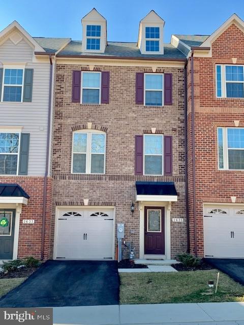 Gorgeous brick front townhouse w/1 car garage. Open concept floor plan w/hardwood floors & neutral decor. Gourmet kitchen with espresso cabinets, granite and stainless steel appliances. Huge main level living/dining/kitchen area with deck off kitchen. Lower level features 1/2 bath and a huge family room. Enjoy master bedroom oasis perfect for relaxing featuring attached bath w/soaking tub and separate shower. Laundy area, 2 additional bedrooms and a full bath complete the upper level. Conveniently located near 95 & 295 shopping, restaurants & schools. Tenant occupied with 24 hours notice. Home and carpet will be professionally cleaned.