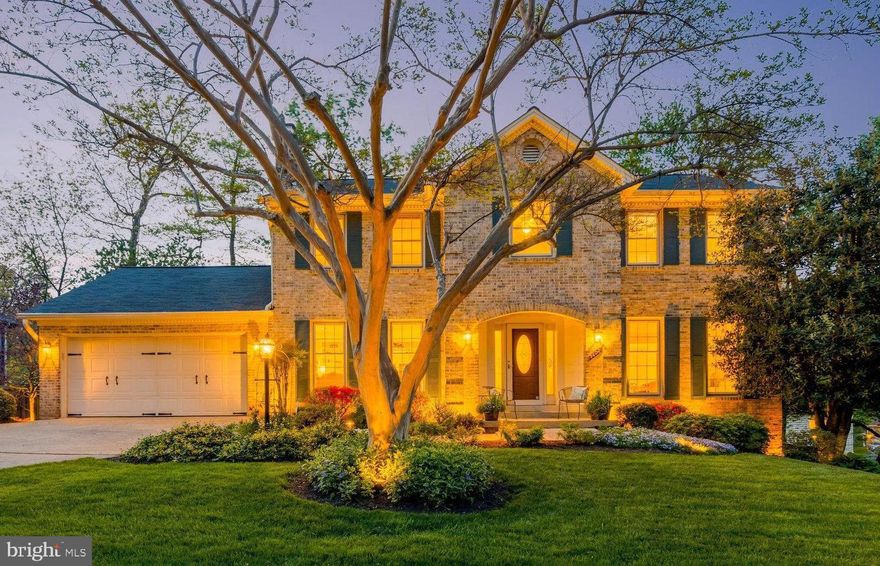 Welcome to this beautifully renovated colonial on a premium cul-de-sac lot in sought after Somerset South. This former model home features 5 beds, 3.5 baths, and approximately 4,000 square feet of living space. The exterior features an expansive two-tiered deck, paver patio, custom landscape lighting, grassy area, and stone retaining wall/walkways. The main level features a bright and open living room, dining room, and renovated kitchen with newer stainless appliances and large eat-in area overlooking the rear yard. The kitchen opens to the family room with extensive built-ins and new gas fireplace/surround.  The main level also includes a powder room, laundry room, walk-in pantry, and access to the 2-car garage and deck.  The upper level includes 4 large bedrooms and 2 full bathrooms.  The primary suite includes a large dressing area, walk-in closet with custom built-ins, and a renovated attached bathroom.  The finished walk-out lower level includes a spacious rec-room with full size windows, wet bar, private office/den, 5th bedroom, full bathroom, workshop, and storage room!  *New HVAC system* Custom built-ins/closet systems throughout* Fresh paint* New upper-level carpet and much more!   Additional outside features include a small water fountain, storage shed, and gazebo on the deck. Garage houses extra storage with a pull down stairway. This special home sits in a quiet cul-de-sac with no home across it and has easy access to acres of wooded trails. Just minutes to schools, shopping centers, restaurants, parks, major commuting routes and so much more! HOA is only $60/year and there are two nearby community pools available to join for a reasonable cost (Brandywine Swim Club and SOC Pool). Olde Creek Elementary, Frost Middle, and Woodson High School. Schedule a tour today!