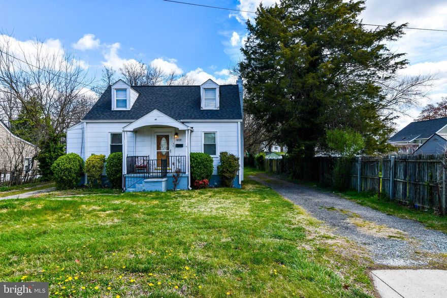 Location, Location, Location!! Great gem in a great location. Come view this home with your constructive eye. This home is Perfect for entertaining. Huge backyard. Dual driveway. Large garage and shed conveying with the home. New carpeting throughout the home. Walking Distance to AAFB. Minutes from DC and easy access to 495. Bring your insight and turn this home into an jewel!!