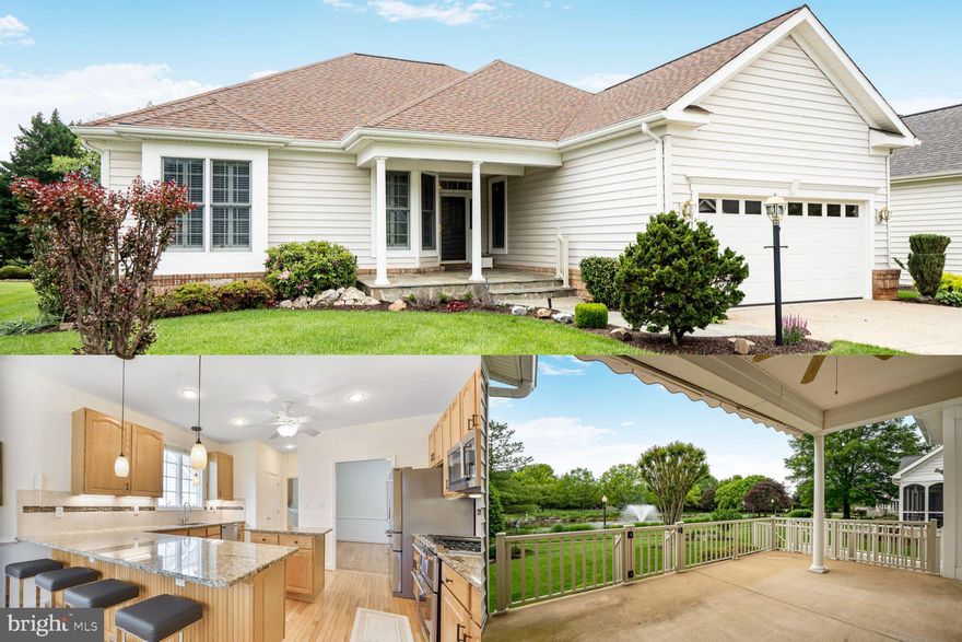 Welcome Home to Luxurious Main-Level Living in the Award-Winning Heritage Hunt 55+ Golf & Country
Club Community, 13685 Paddock Ct., Gainesville, VA 20155! The elegant Tigerlily II model, 1-story rambler with over 4,300 sq. ft. of living space, located in the sought-after, gated Heritage Hunt Golf & Country Club, an active adult 55+ community. This beautifully maintained home offers 3 bedrooms, 3 full bathrooms, a full basement, and serene pond views—all on a premium lot just steps from walking paths and lush green space. Inside, enjoy exceptional flow for everyday living and entertaining. The bright, spacious living room features hardwood floors, a gas fireplace, built-in bookcases and cabinetry, a ceiling fan, and abundant natural light. The adjacent formal dining room also boasts hardwood floors and convenient living room and kitchen access. The large eat-in kitchen is a chef’s dream with a center island, granite countertops, custom tile backsplash, peninsula seating for four, top-of-the-line stainless steel appliances, and ample cabinetry. The generously sized primary suite offers hardwood floors, a ceiling fan, a large walk-in closet, a luxurious en-suite bath with dual vanities, a soaking tub, and a separate shower. A spacious secondary bedroom and full bath are also on the main level. The expansive lower level features a huge recreation room with new luxury vinyl flooring, a bonus family room, a ceiling fan, a full bathroom, and direct walkout access to the backyard. Also on this level is the large 3rd bedroom, with a walk-in closet, that can make and ideal home office, guest area, or hobby space. The bright storage area with custom shelving provides practical and plentiful storage solutions. Additional highlights include a main-level laundry room with a sink and cabinets, a welcoming front porch, a 2-car garage with driveway parking, and a covered back patio with stunning pond views and direct access to walking trails. Community Amenities: Enjoy resort-style living with a private 18-hole championship golf course designed by Arthur Hills, two clubhouses, indoor and outdoor pools, tennis and pickleball courts, a fitness center, walking and biking trails, game and meeting rooms, on-site dining, and more. Heritage Hunt offers a peaceful yet active lifestyle surrounded by over 750 acres of beautifully landscaped grounds. Conveniently located near major commuting routes and just minutes to Virginia Gateway Center’s extensive shopping, dining, and entertainment options. Check in attached documents for a complete list of what is included in your HOA fee, and all the community amenities. Don’t miss this rare opportunity to live in one of Northern Virginia’s premier active adult communities—Your next chapter starts here! Schedule your viewing today!