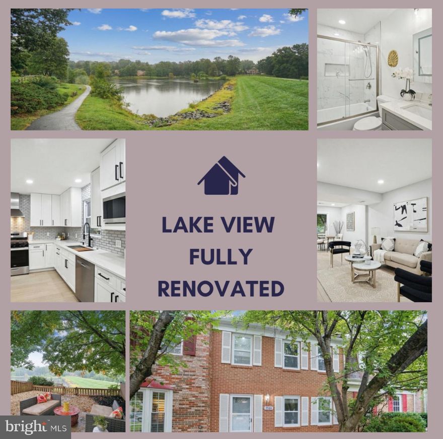 Lake View Alert! ✨ 
This stunning townhome is not just gorgeous inside—step through the kitchen door and be greeted by breathtaking lake views that make every morning feel like a retreat. Enjoy your coffee in the peaceful backyard, or take advantage of direct trail access for a refreshing walk with family, kids, and pets.

Nestled in the sought-after Lake Braddock community, this fully renovated 3-level brick townhome is a true gem! Natural light pours into the main level, highlighting a beautifully updated kitchen with sleek granite countertops, new flooring, and a fully fenced patio—perfect for entertaining or unwinding in style.

Upstairs, you'll find 3 spacious bedrooms and 2 fully renovated baths, offering modern elegance and comfort. A brand-new HVAC system and new washer & dryer ensure year-round convenience. The lower level features a versatile recreation room with a full bath, ideal for guests, a home office, or extra living space. 

With two assigned parking spots and access to fantastic community amenities—including two pools, three playgrounds, tennis courts, and more—this home is truly move-in ready. 
Don't miss out on this Lake Braddock beauty!