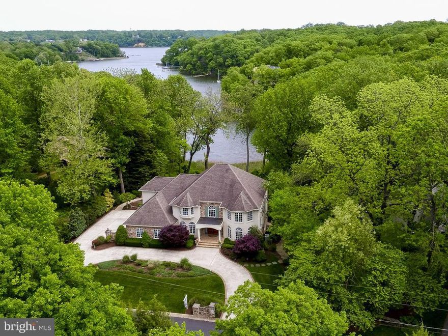 Premier construction, design & quality is evident the second you see this gracious home! Unique architectural details throughout; situated on a gorgeous 1 acre lot giving major rooms in the house water views. Four bedrooms, 3.5 baths. Freshly painted!  Non-riparian water frontage. Saefern amenities include 2 community marinas, a pool, tennis courts & stables. Minutes to Downtown, 97, 50 & BWI.