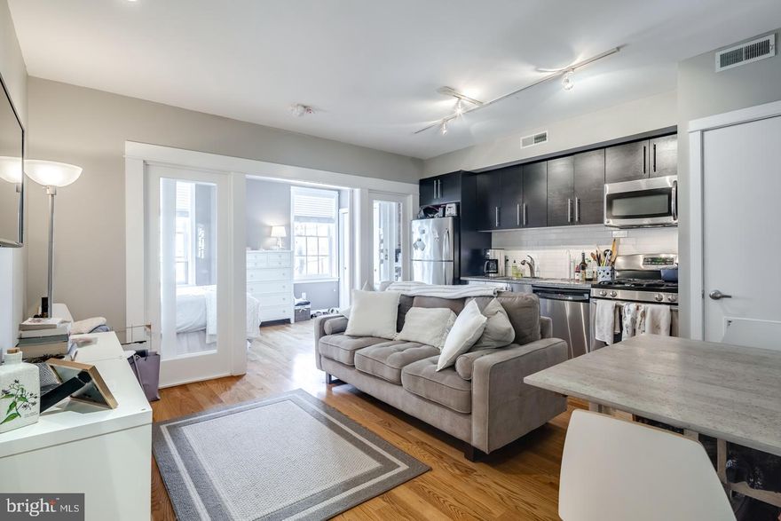 *Available 8/6*

This stunning and unique 1 bedroom, 1 bathroom in the heart of Washington Square West and off the Avenue of the Arts is waiting just for you! You will enjoy a beautiful sun filled unit with high ceilings, tall windows, central air, washer/dryer in unit, and basement access with a designated storage locker. The kitchen is complete with granite counter tops, modern cabinets, subway tile backsplash, garbage disposal, and stainless steel appliances including the dishwasher, microwave, gas oven/stove and refrigerator. The bedroom features beautiful sliding French doors, a large closet and bright windows. The bathroom is complete with exposed brick, glass shower door and white subway tile that matches the kitchen!

Lease Terms: Generally, 1st month, and 1 month security deposit due at, or prior to, lease signing. Other terms may be required by Landlord such as last month’s rent upfront. $65 application fee per applicant. Tenants are responsible for: electricity, gas (if applicable), cable/internet and $10/mo technology fee. Water is billed by usage for this unit. Additional fees or requirements may be applicable for units with Homeowners or Condo Associations. Landlord Requirements: Applicants to make 3x the monthly rent in verifiable gross income, credit history to be considered, no evictions within the past 5 years, and must have a verifiable rental history with on-time rental payments. Exceptions to this criteria may exist under the law and will be considered. Cosigners will be considered.

*Sorry, no pets